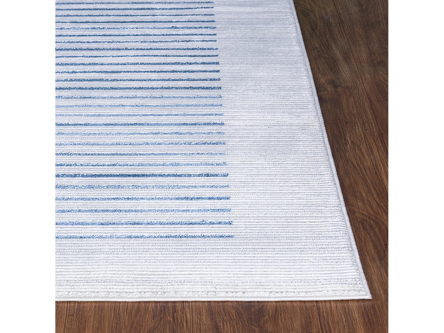 Scandinavisch Gestreept Tapijt - Blauw/Grijs - 120x170cm - KAYSA