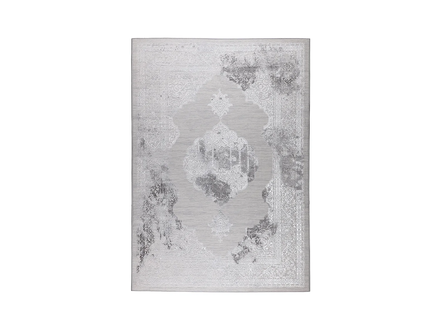 Tapis Vintage Oriental - Gris/Blanc - 160x213cm - AZRA