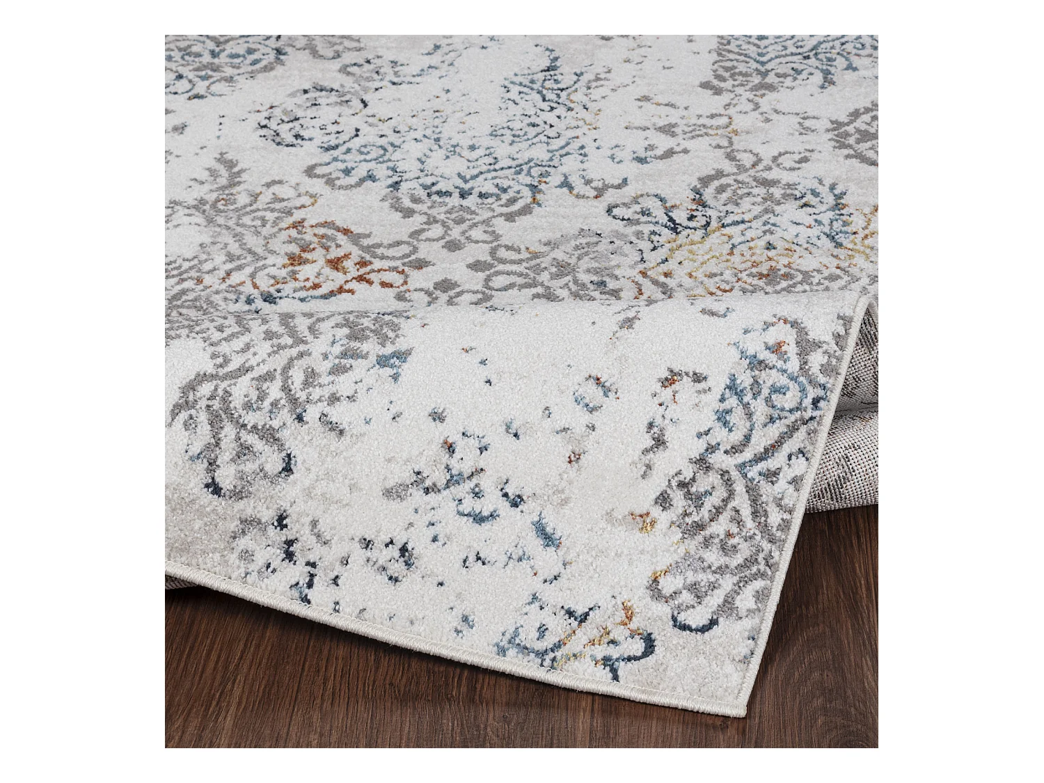 Tapis Vintage Oriental - Bleu/Orange - 200x275cm - HARU