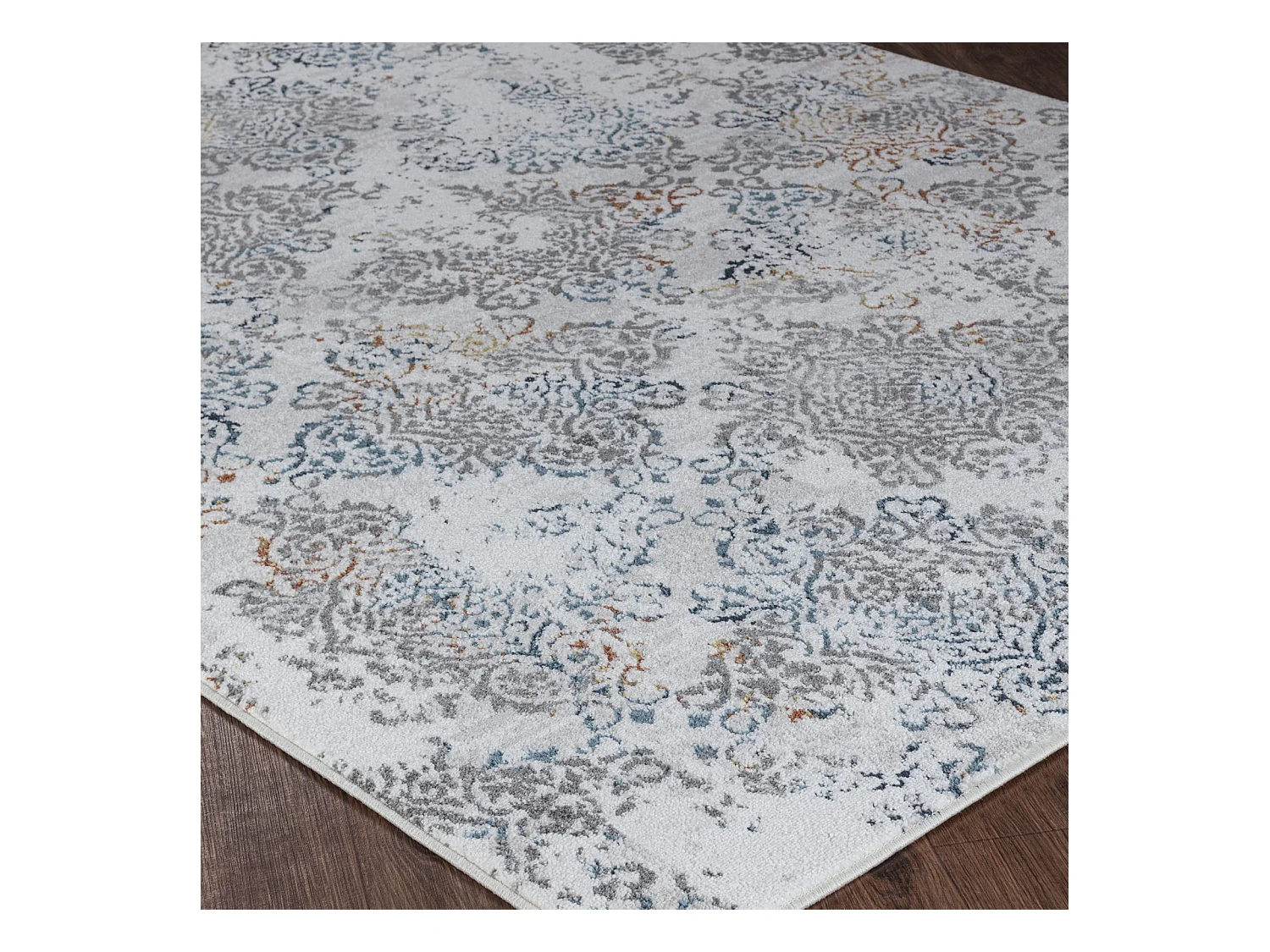 Tapis Vintage Oriental - Bleu/Orange - 200x275cm - HARU