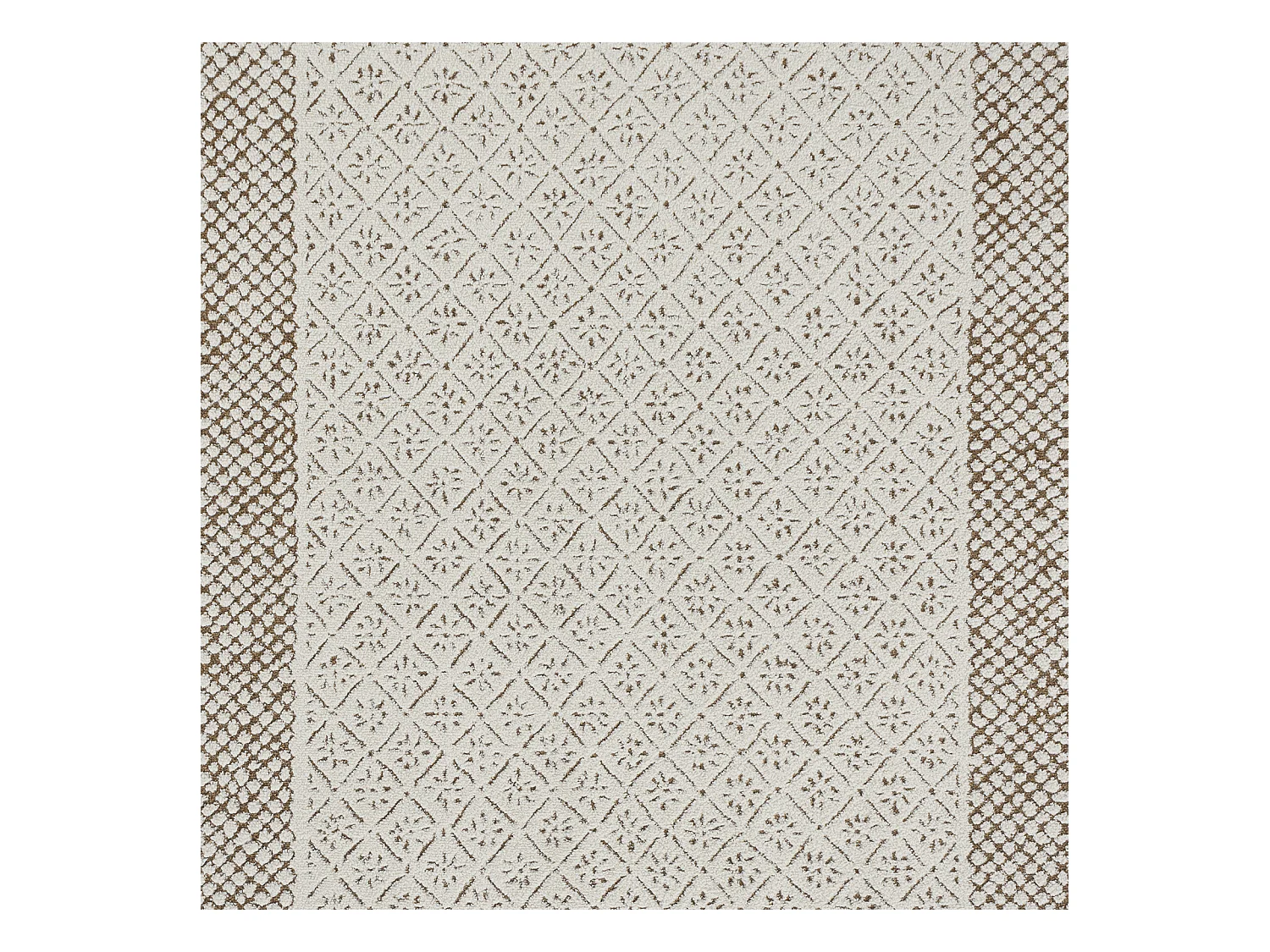 Skandinavischer Boho Teppich - Elfenbein/Terracotta - 200x275cm - AMBRE
