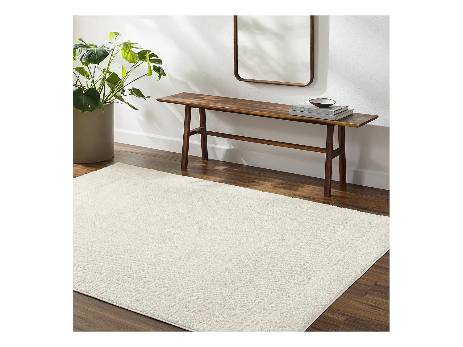 Scandinavisch Boho Tapijt - Ivoor - 160x213cm - AMBRE