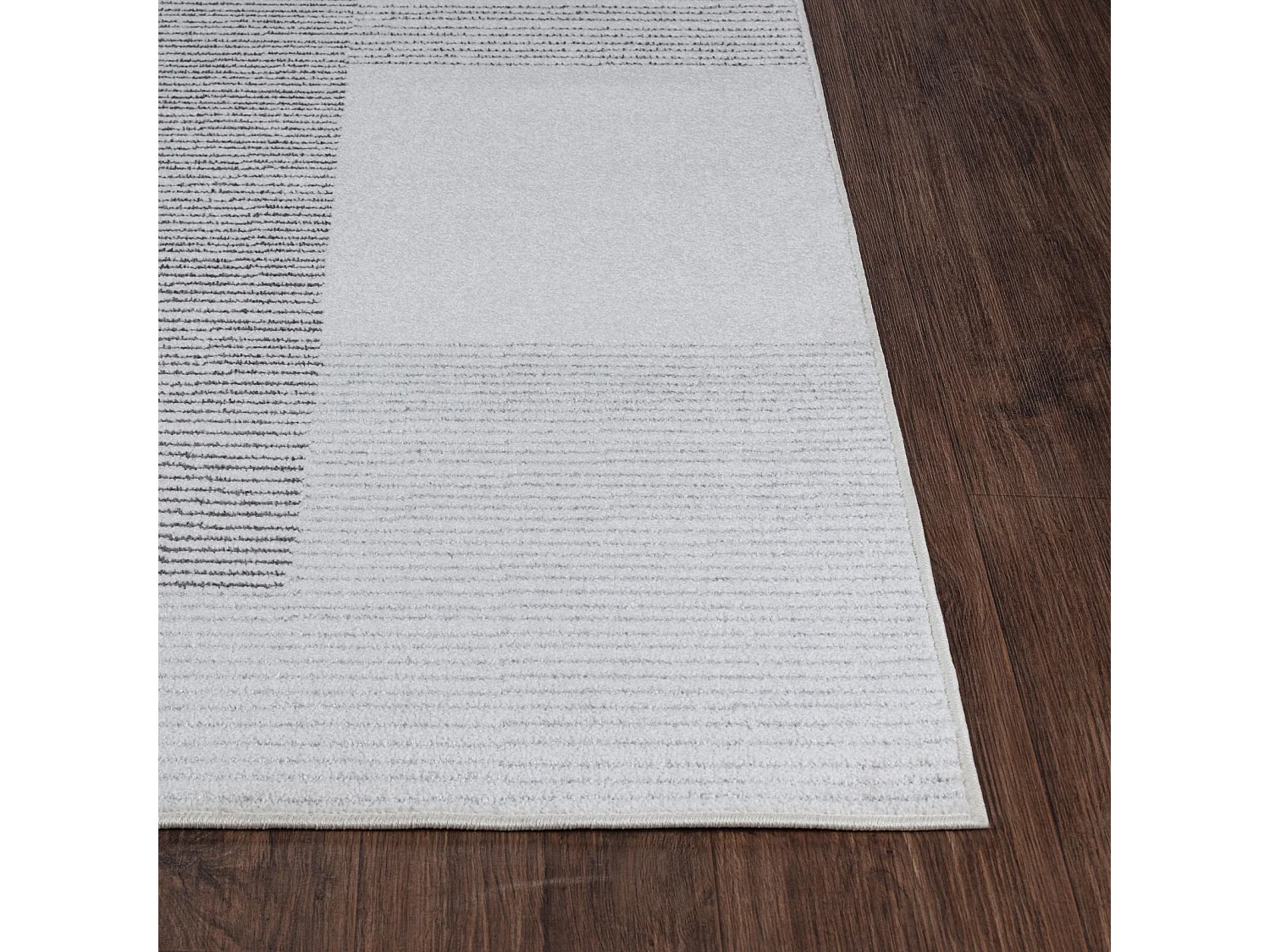 Modern Scandinavisch Tapijt - Wit/Grijs - 200x275cm - GINA