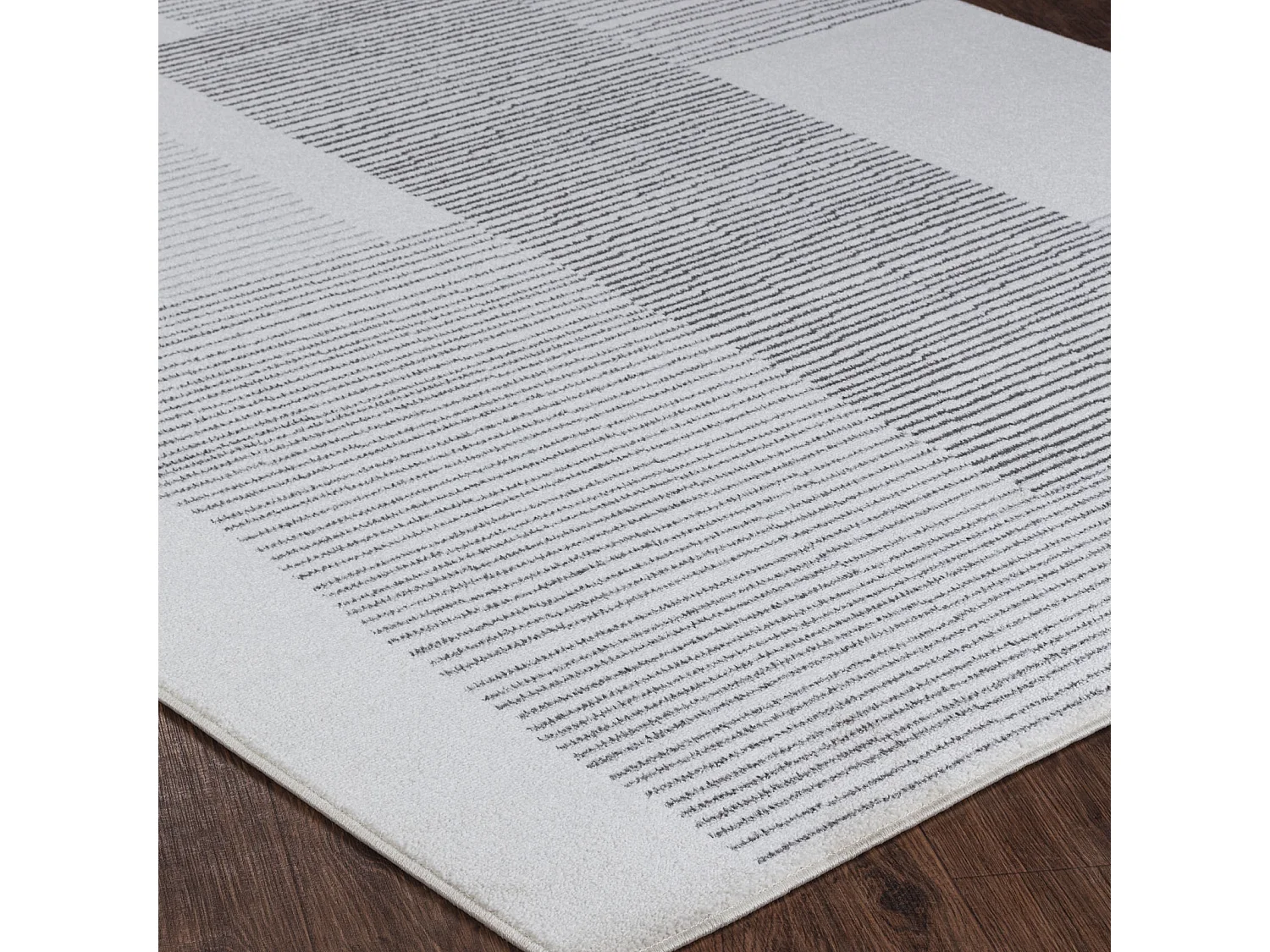 Modern Scandinavisch Tapijt - Wit/Grijs - 200x275cm - GINA