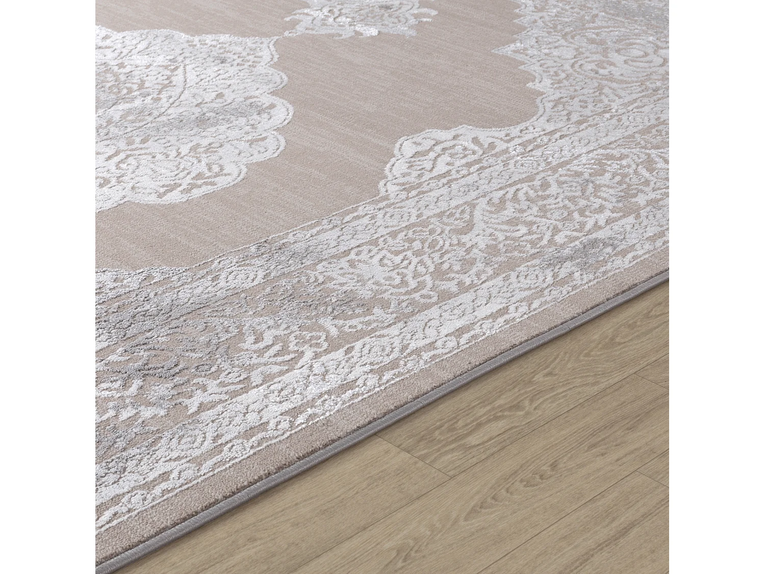 Tapis Vintage Oriental - Beige/Gris - 80x150cm - AZRA