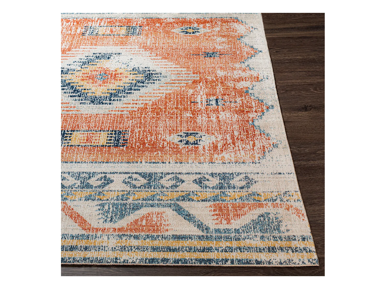 Tapis d'Extérieur/Intérieur - Rouge/Bleu - 160x213cm - NAWEL