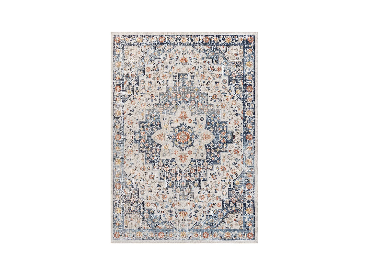Buitenkleed - Balkon, Terras, Keuken Tapijt - Blauw/Beige - 160x213cm - SELMA