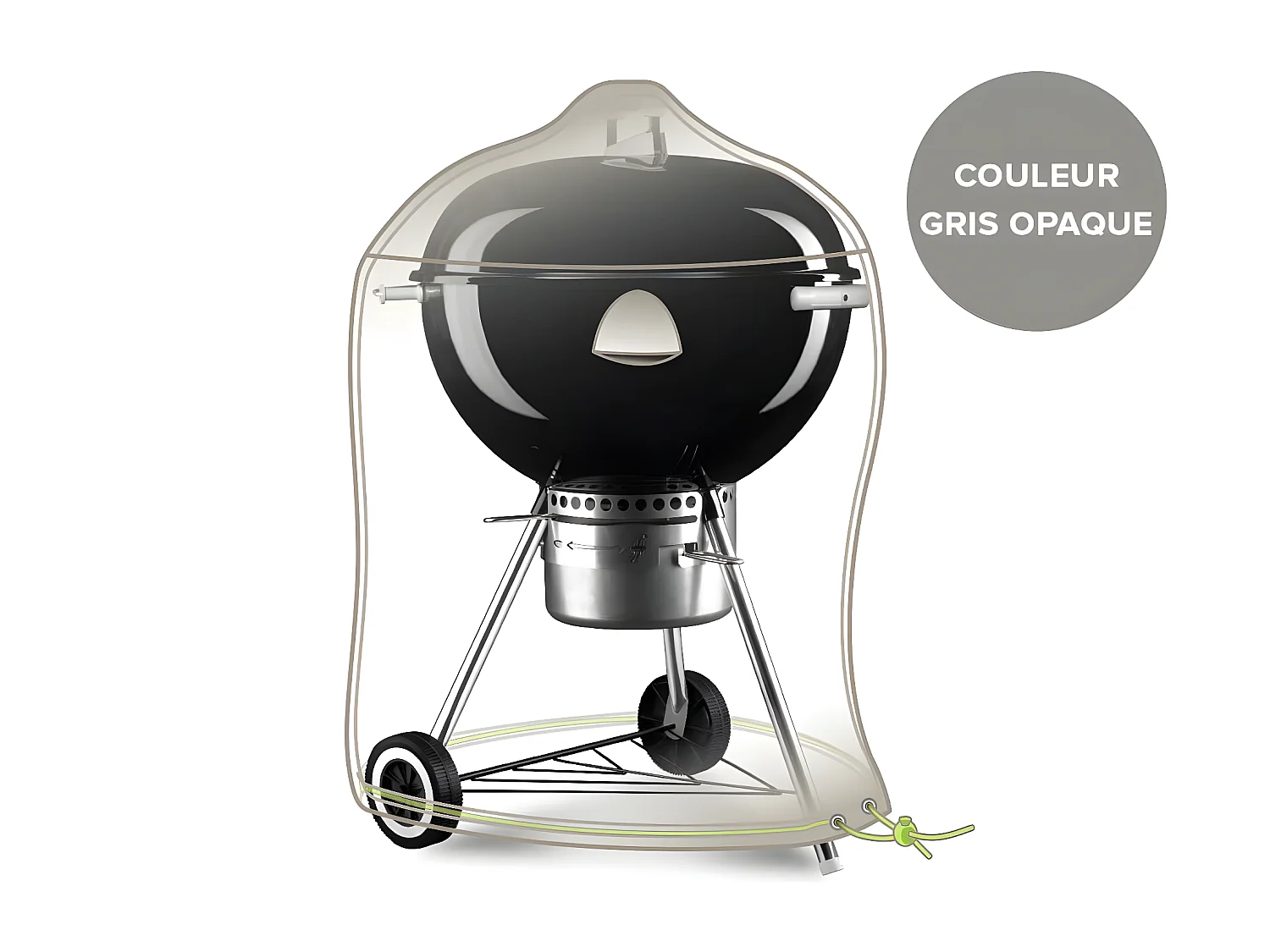 Housse pour barbecue rond kettle Cover Line - Ø 70 X 80 cm - Jardiline