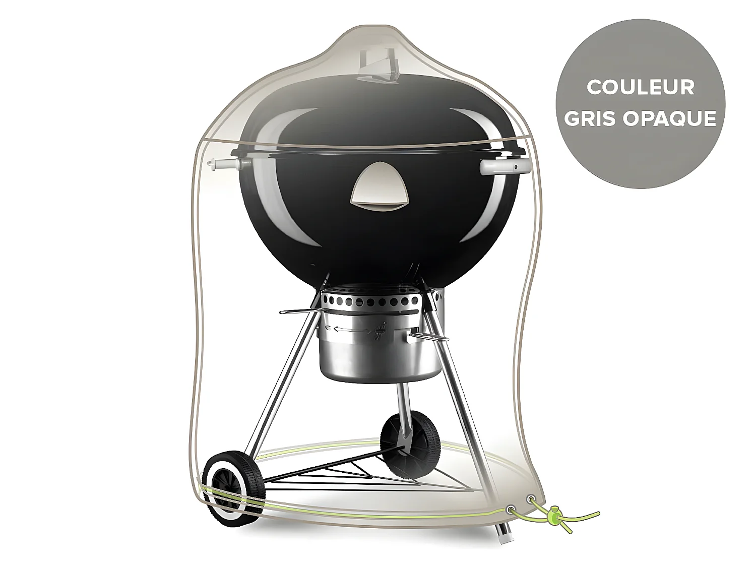 Housse pour barbecue rond kettle Cover Line - Ø 70 X 80 cm - Jardiline