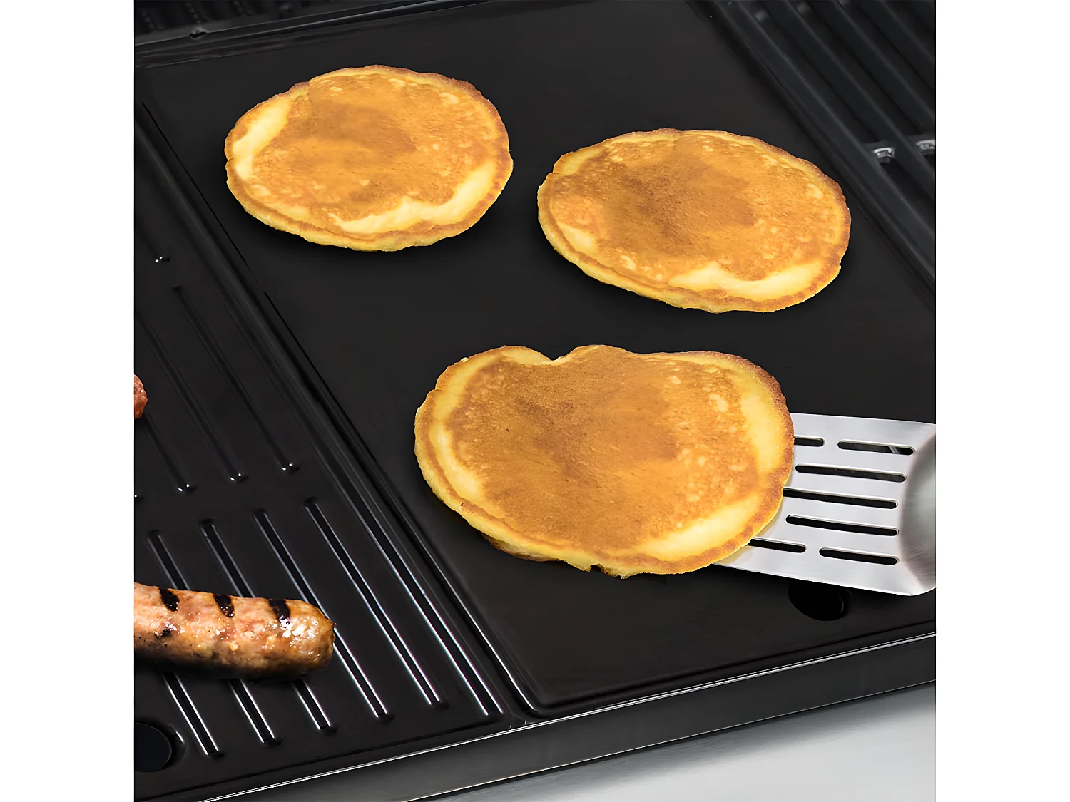 Plancha en fonte 43,5 x 20,8 cm pour barbecue 3 brûleurs Char-Broil