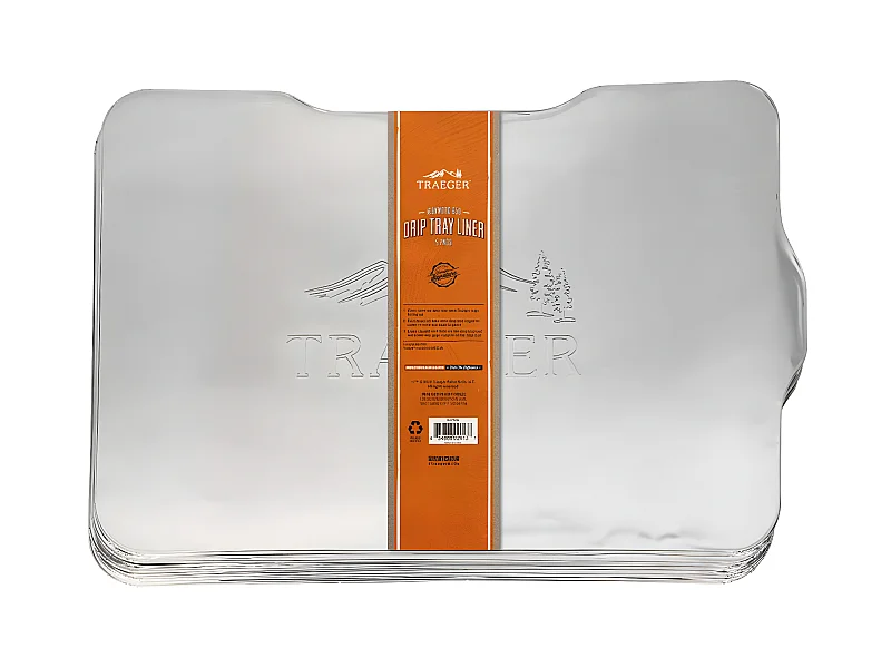 Lot de 5 plaques aluminium de récupération des graisses pour barbecue à pellets Ironwood 650 - Traeger