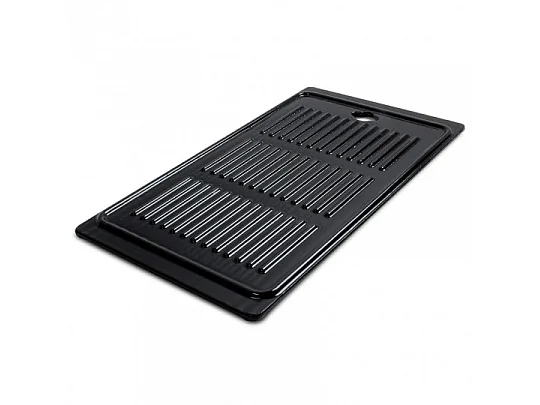 Grelha de ferro fundido esmaltado para churrasqueira a gás de 3 bicos