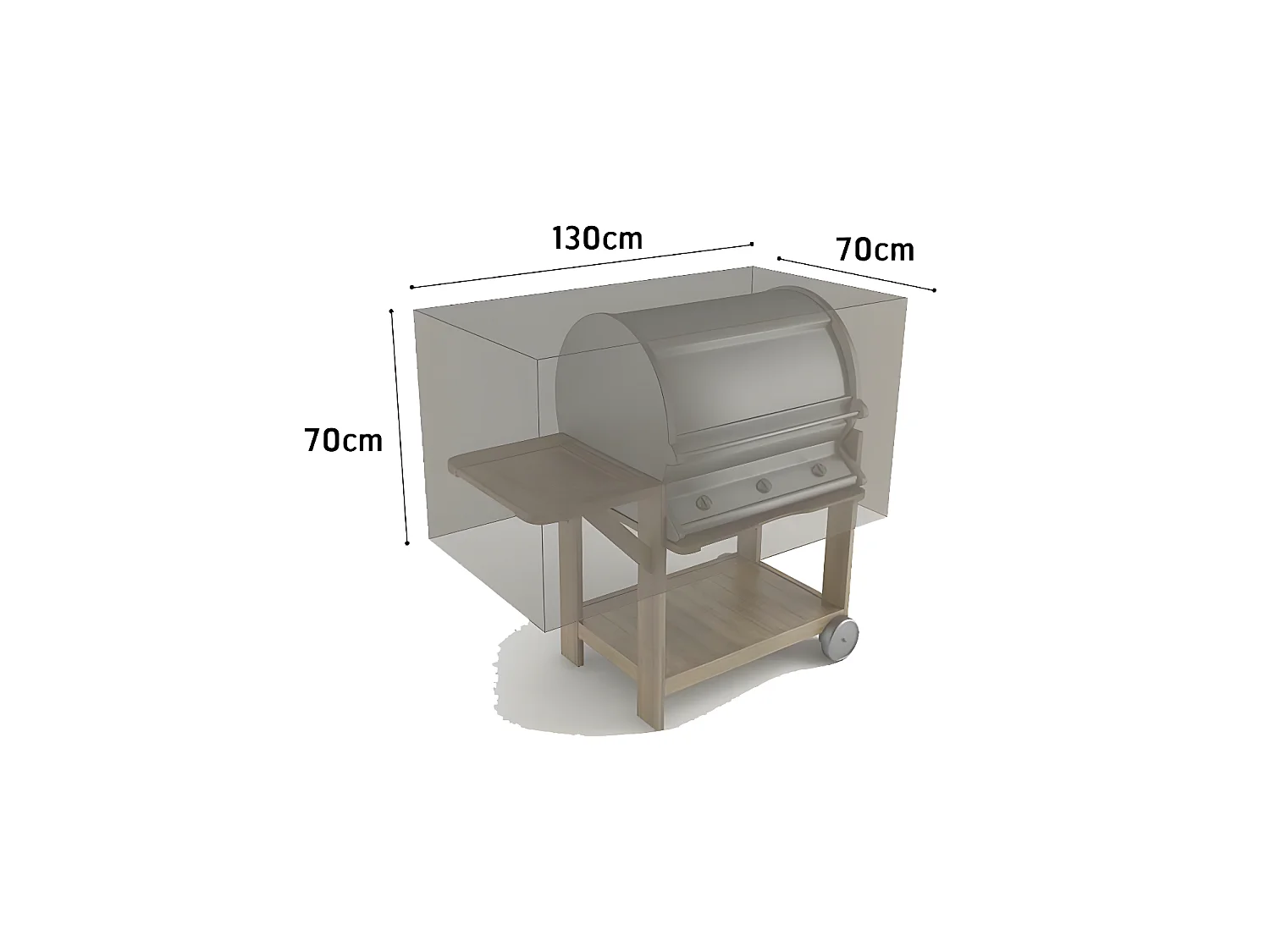 FUNDA PROTECTORA BARBACOA 70X130X70 CM NORTENE 70X130X70 CM