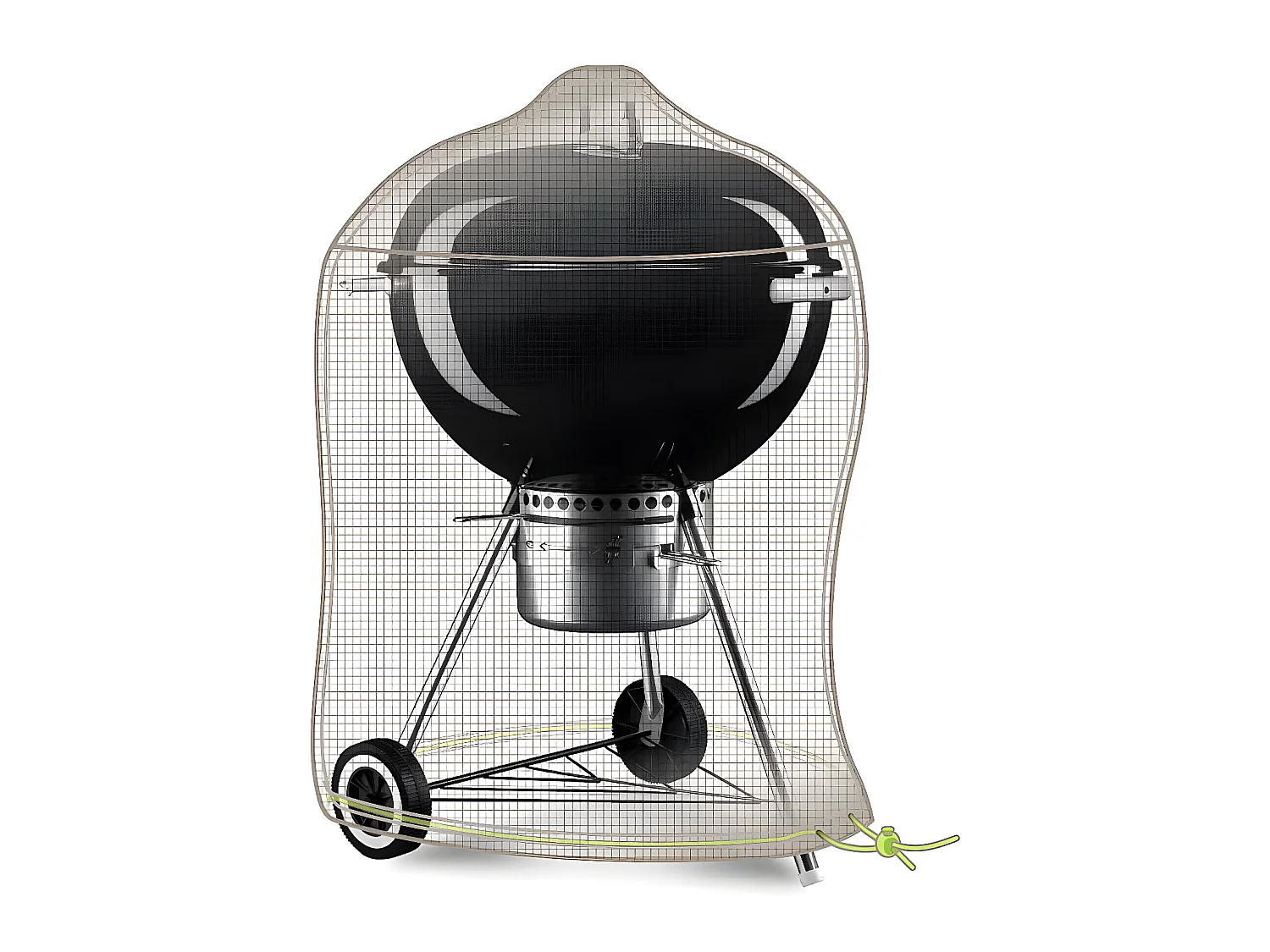 Housse barbecue rond kettle Cover One - Ø 70 x 80 cm - Jardiline