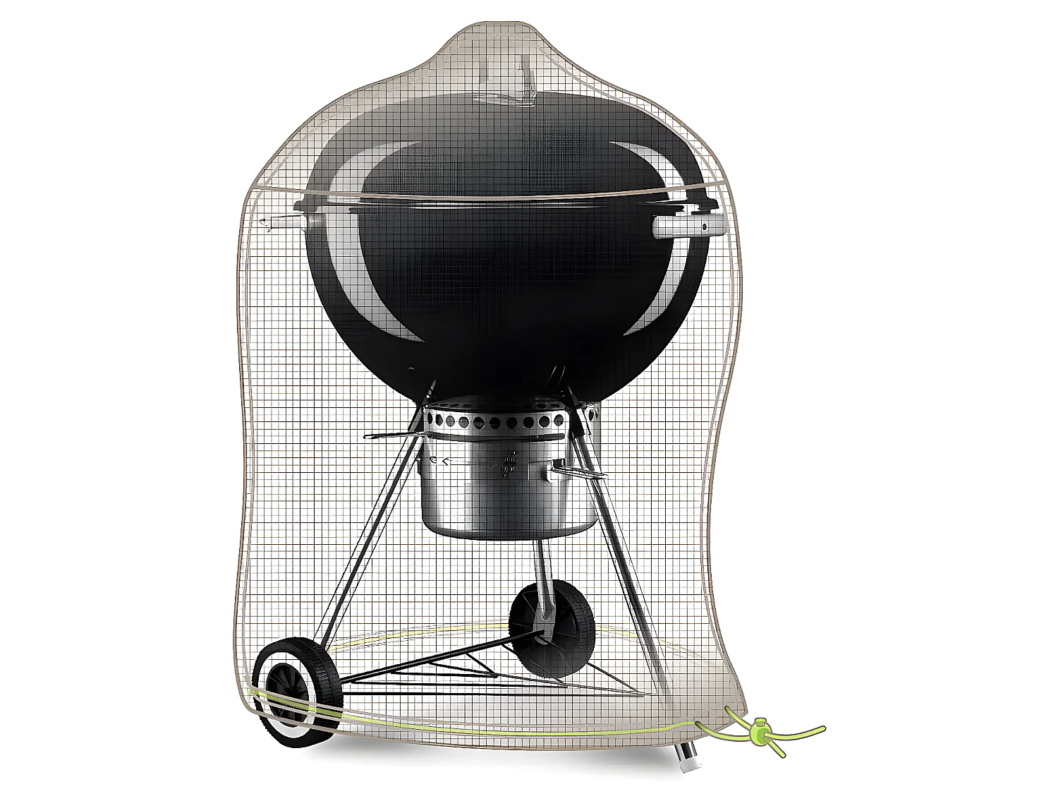 Housse barbecue rond kettle Cover One - Ø 70 x 80 cm - Jardiline