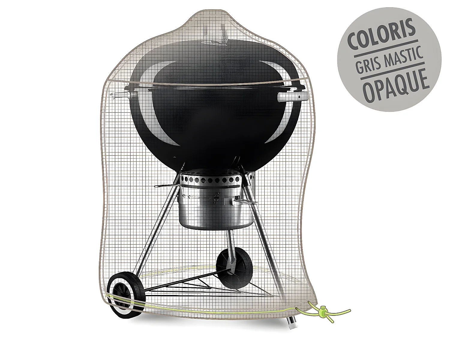 Housse barbecue rond kettle Cover One - Ø 70 x 80 cm - Jardiline