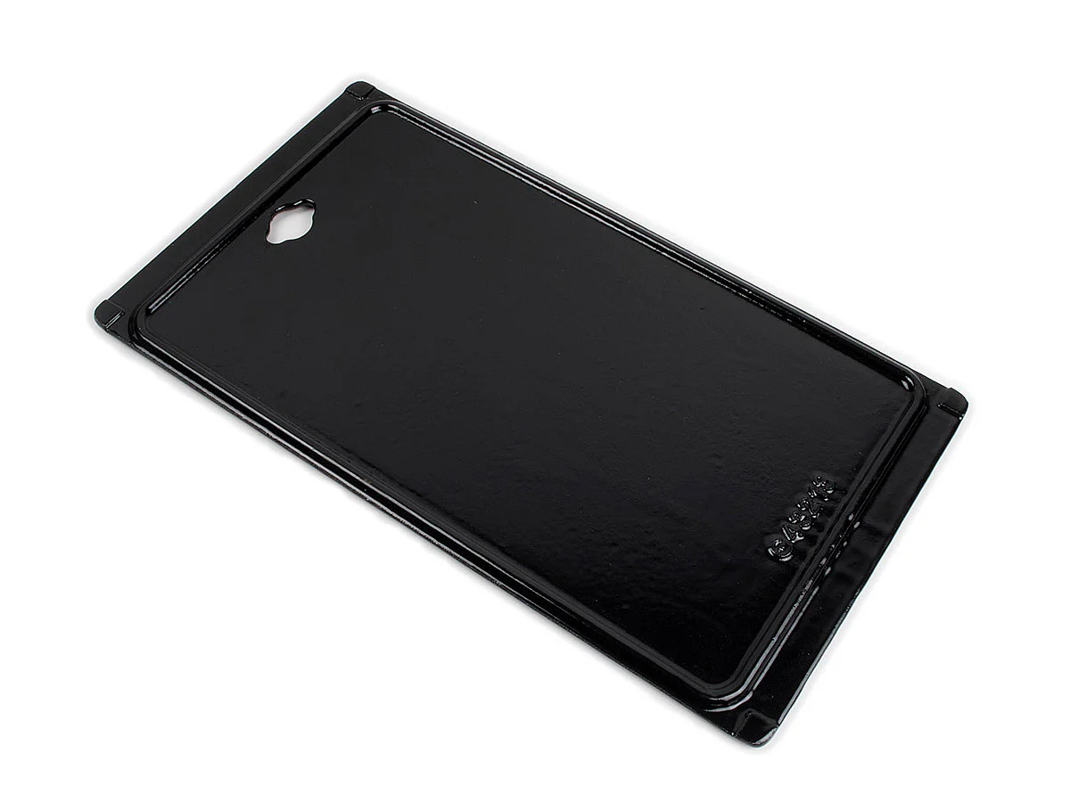 Plancha fonte émaillée double face 43 x 23 cm pour barbecues gaz 4 brûleurs - Somagic