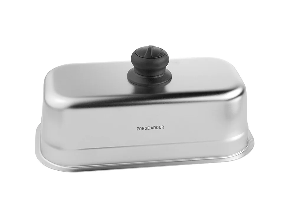 Cuiseur inox rectangulaire pour plancha - FORGE ADOUR