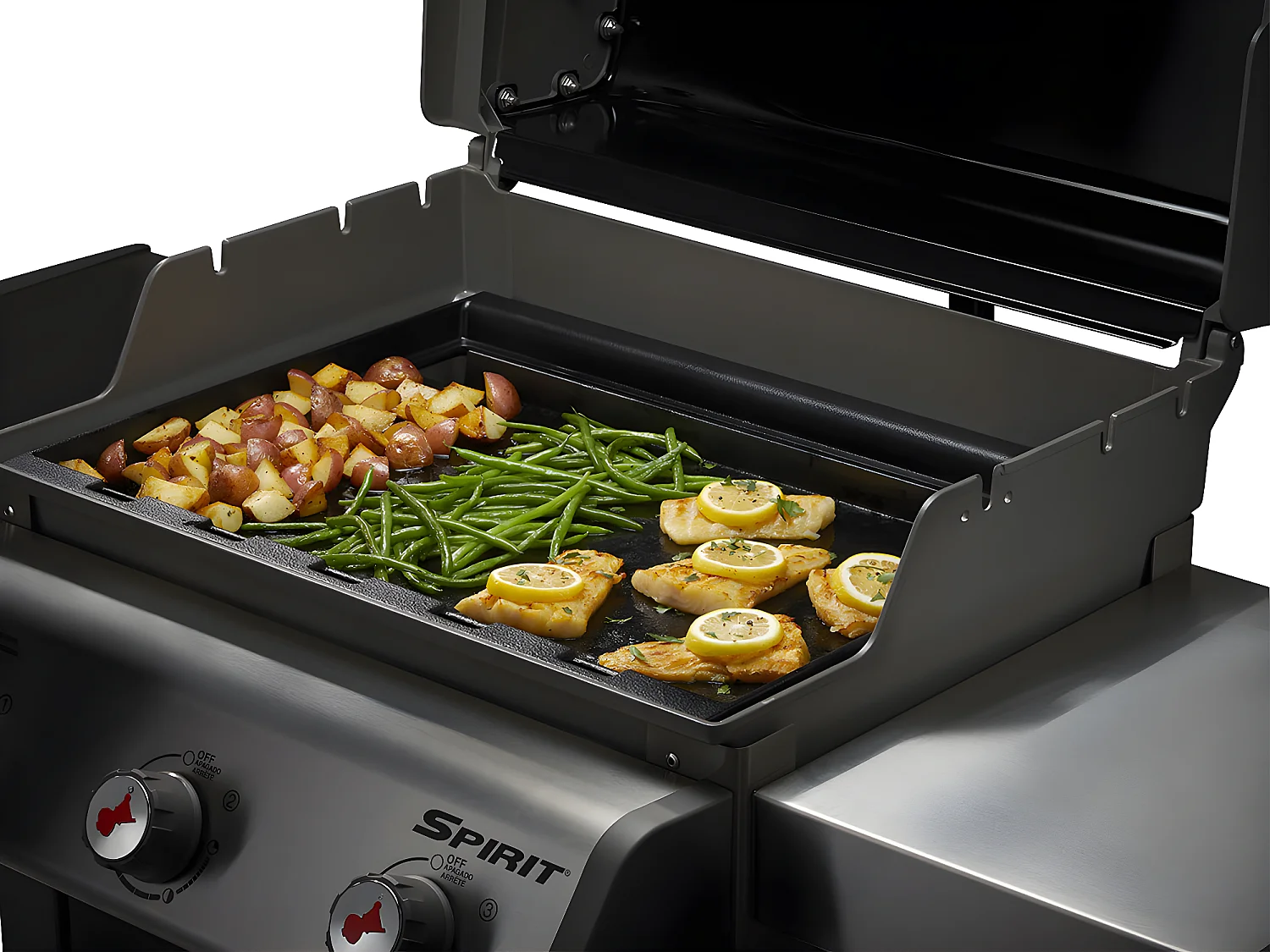 Plancha grand format pour Spirit 3 brûleurs - Weber