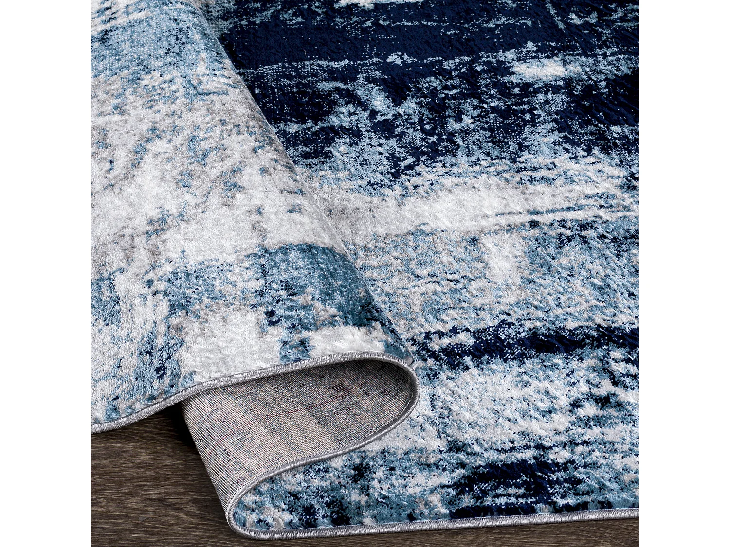 Modern Abstract Tapijt - Blauw/Grijs - 200x275cm - GIULIA