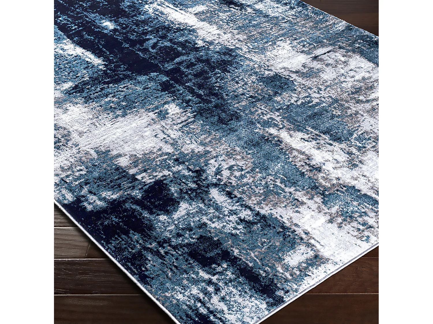 Modern Abstract Tapijt - Blauw/Grijs - 200x275cm - GIULIA