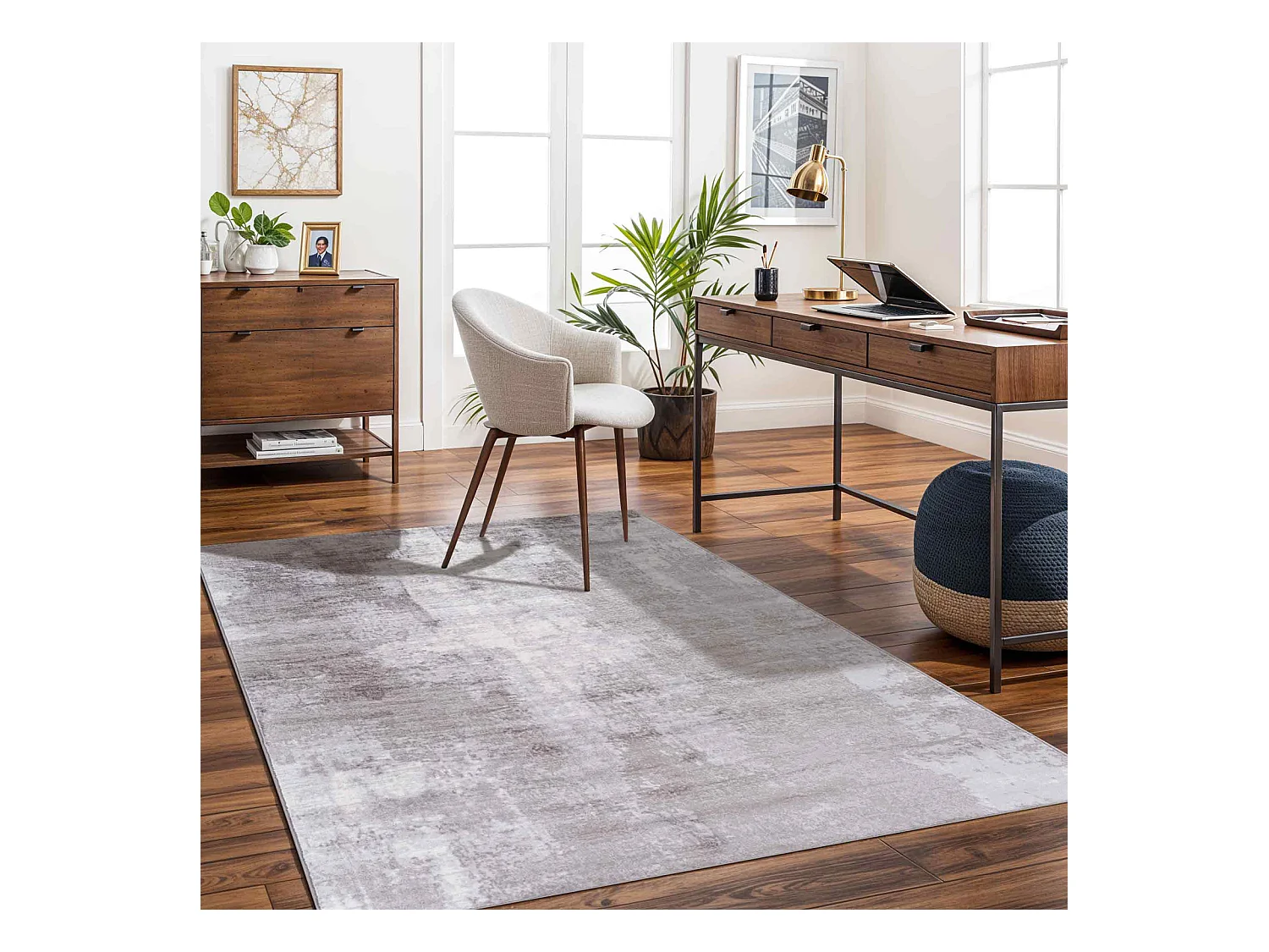 Tappeto Astratto Moderno - Grigio - 200x275cm - GIULIA