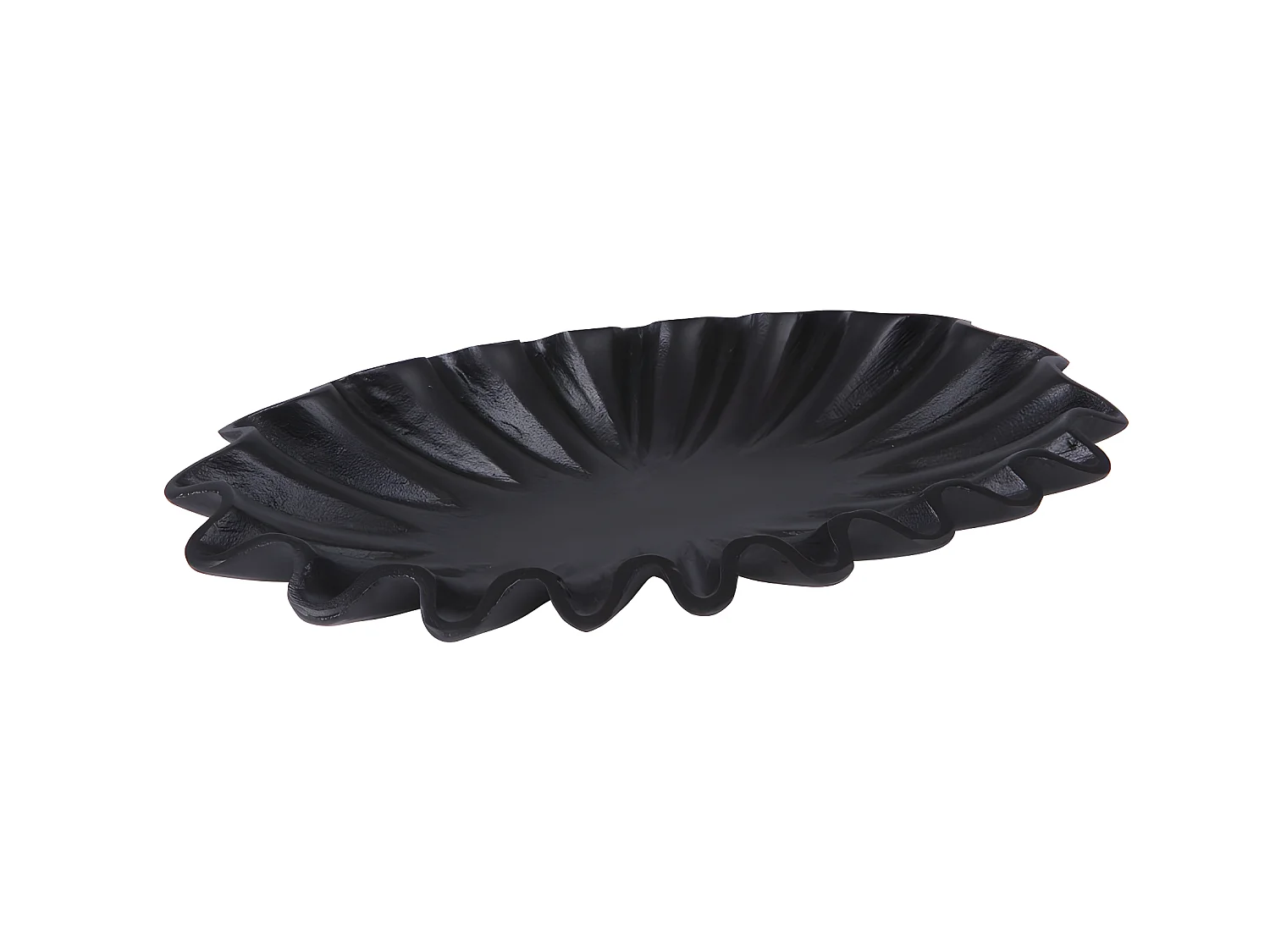 Coupe ovale Rosalie noir 41x25x5 cm Table Passion