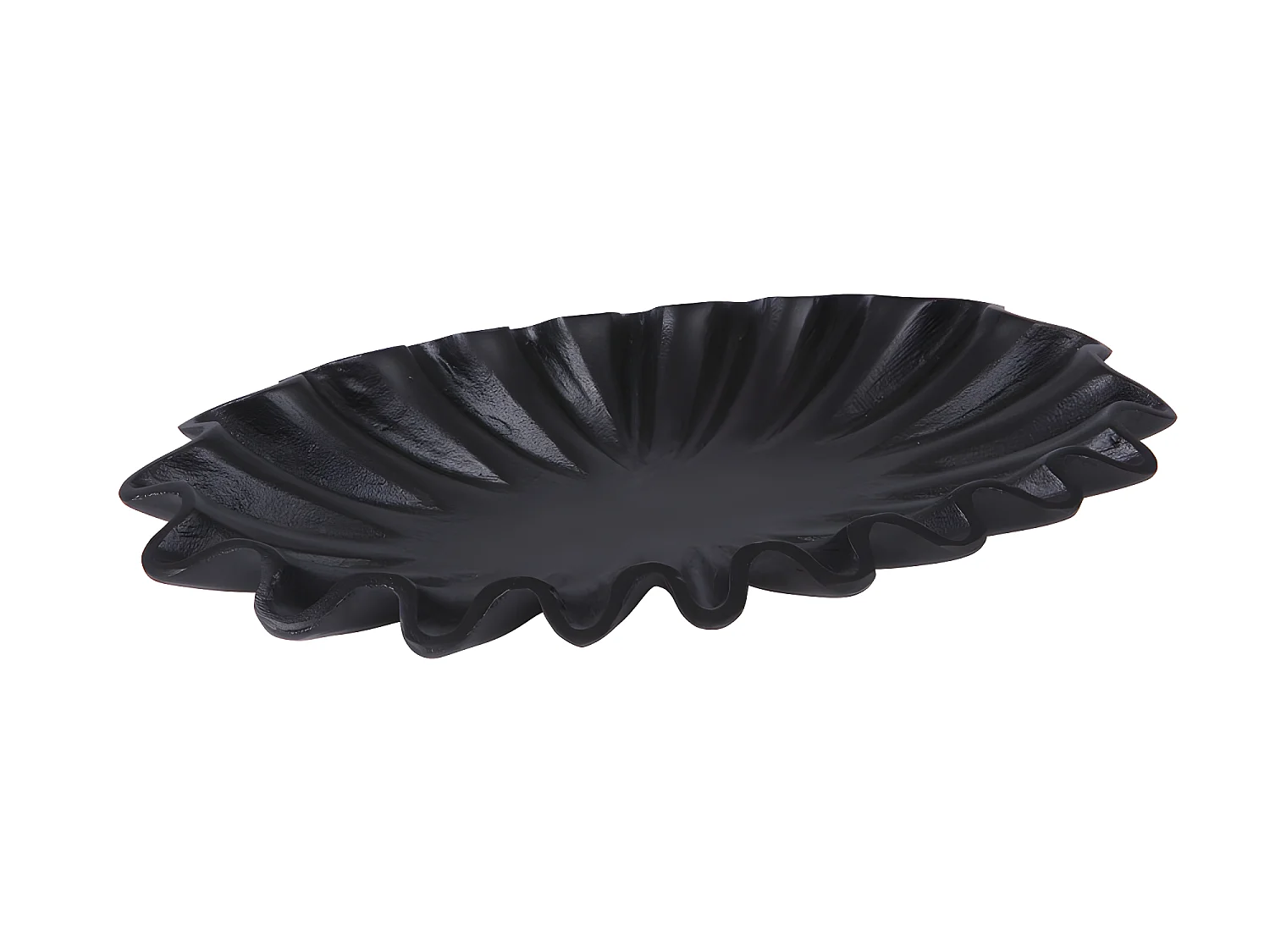 Coupe ovale Rosalie noir 41x25x5 cm Table Passion