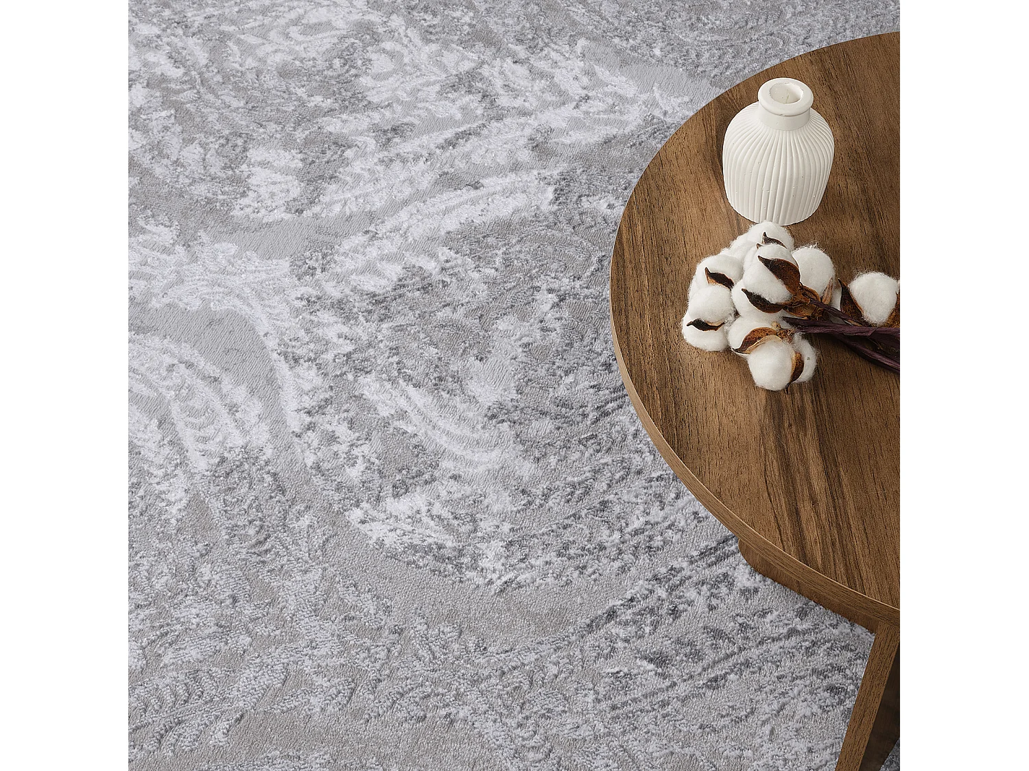 Tapis Vintage Oriental - Blanc/Gris - 120x170cm - INGRID