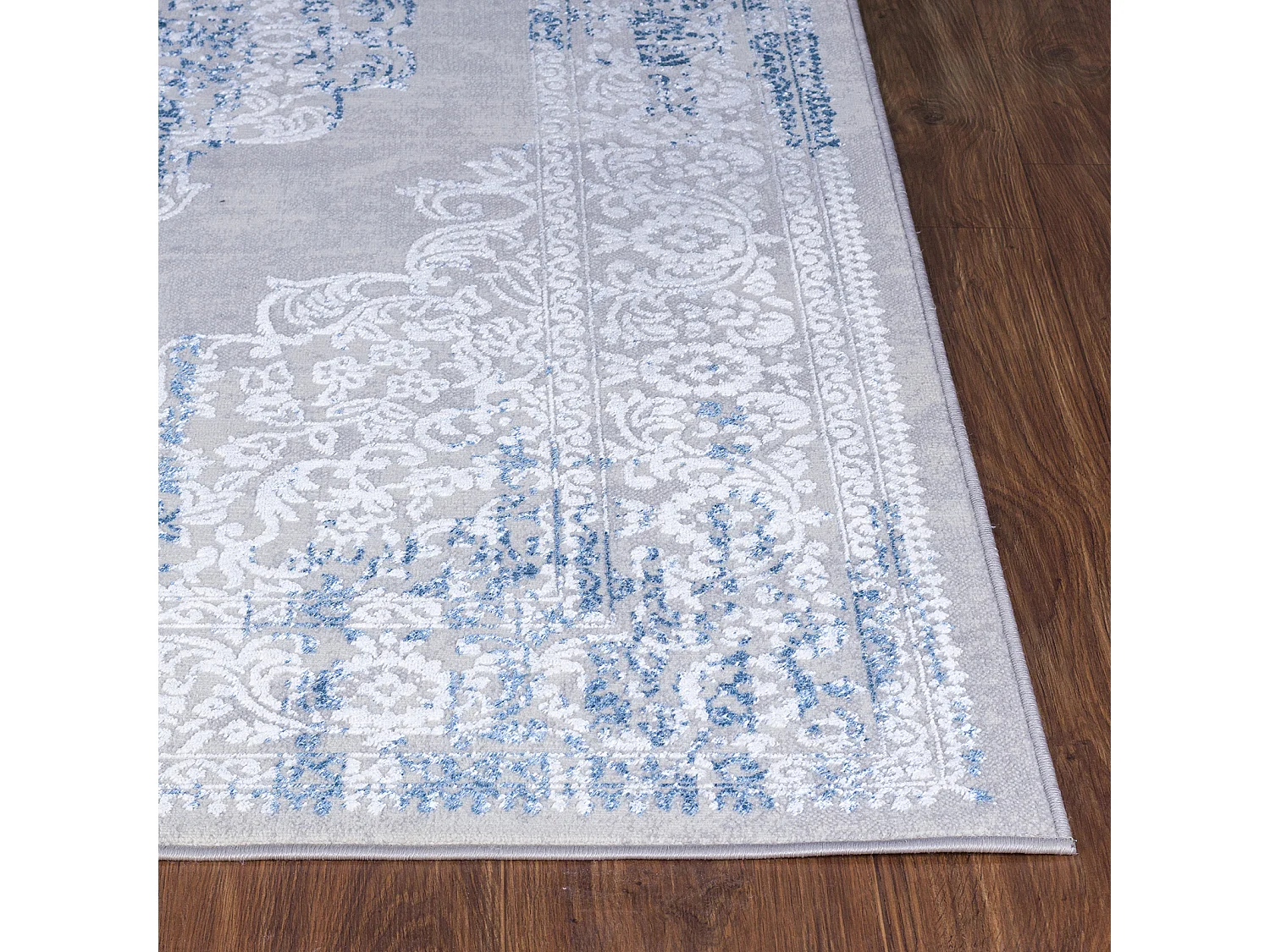 Alfombra Vintage Oriental - Marfil/Azul/Gris - 200x275cm - ELIN
