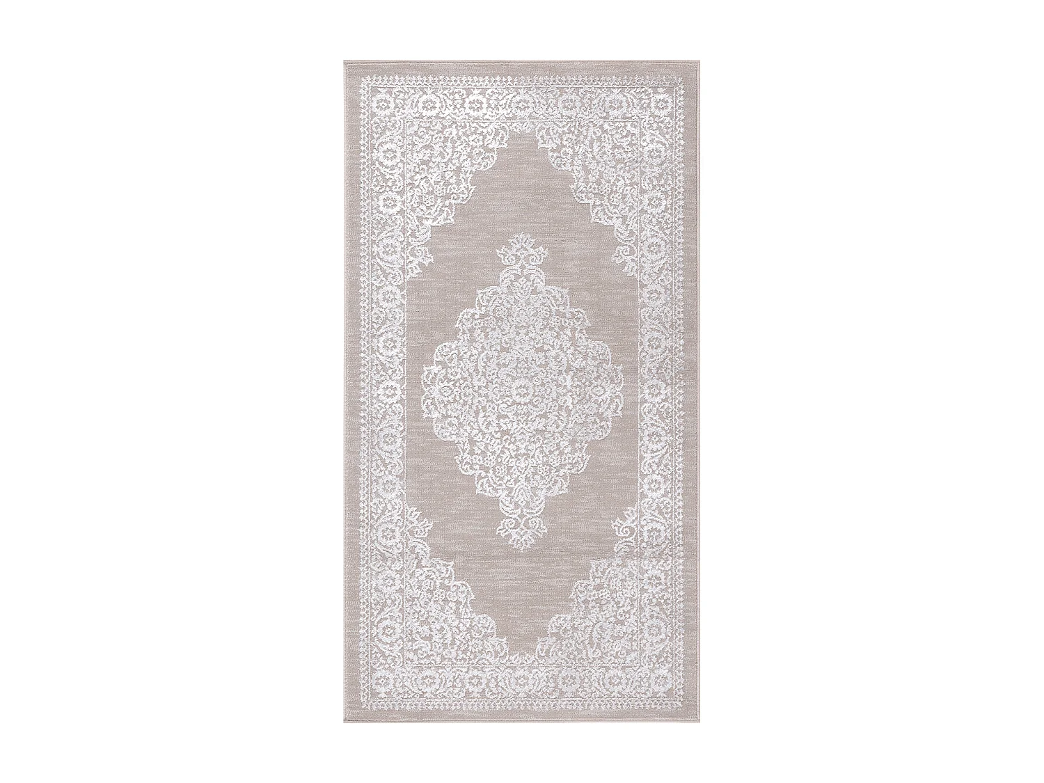 Tapis Vintage Oriental - Beige/Blanc - 80x150cm - ELIN