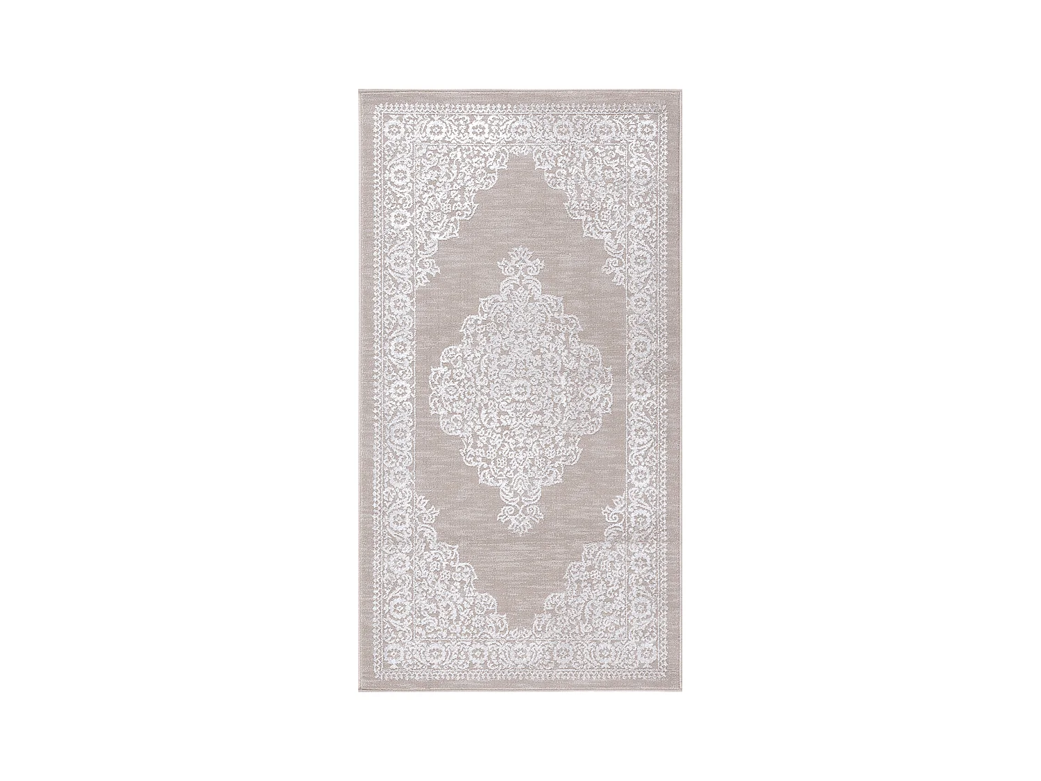 Vintage Oosters Tapijt - Beige/Wit - 80x150cm - ELIN