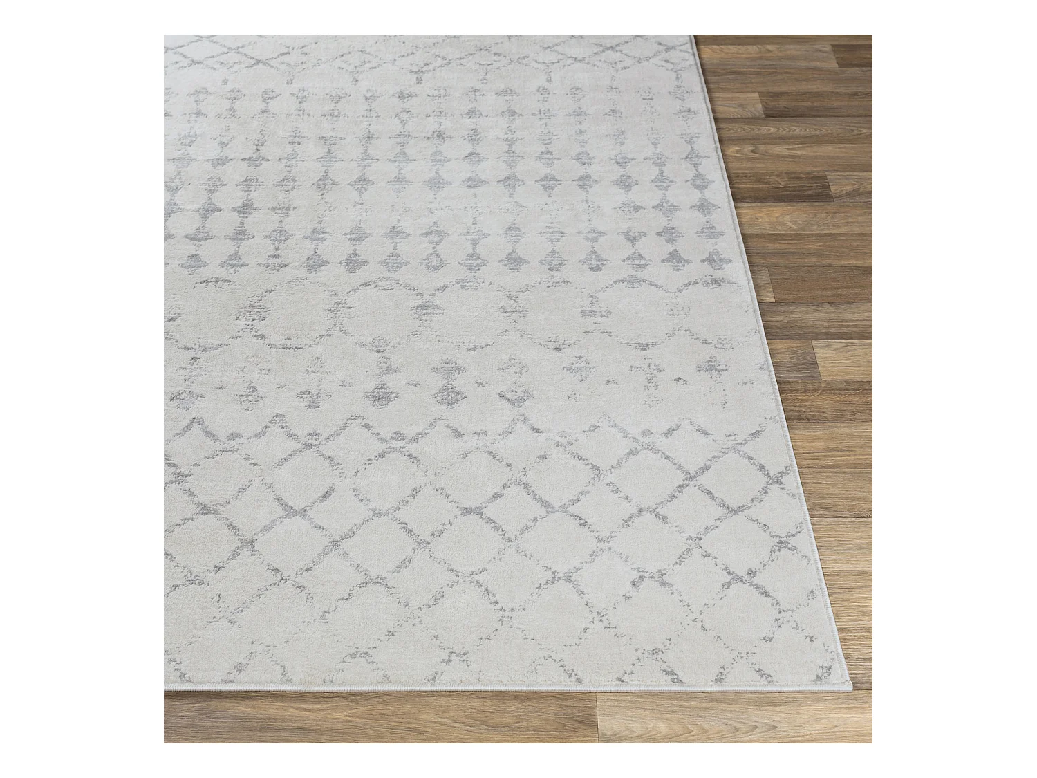 Berber Etnisch Tapijt - Wit/Grijs - 80x150cm - SOFIA