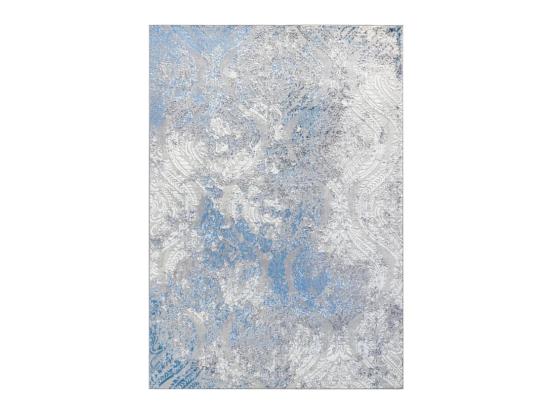 Vintage Orientalischer Teppich - Elfenbein/Blau/Grau - 120x170cm - INGRID