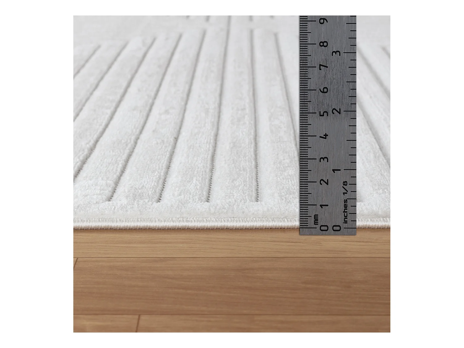 Vintage Orientalischer Teppich - Elfenbein/Blau/Grau - 120x170cm - INGRID