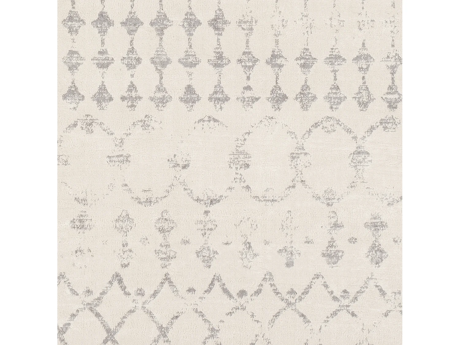 Berber Etnisch Tapijt - Wit/Grijs - 140x200cm - SOFIA