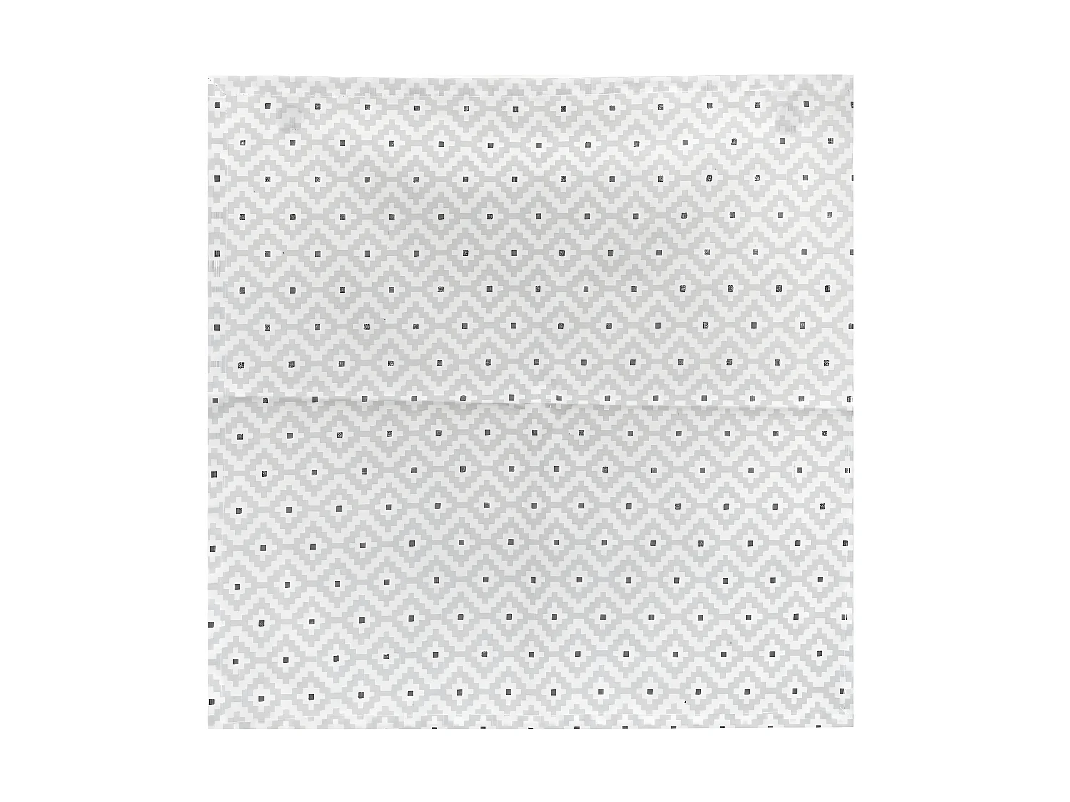 Lot de 4 Serviettes de table en Coton Gris imprimé Etnik 40 x 40 cm
