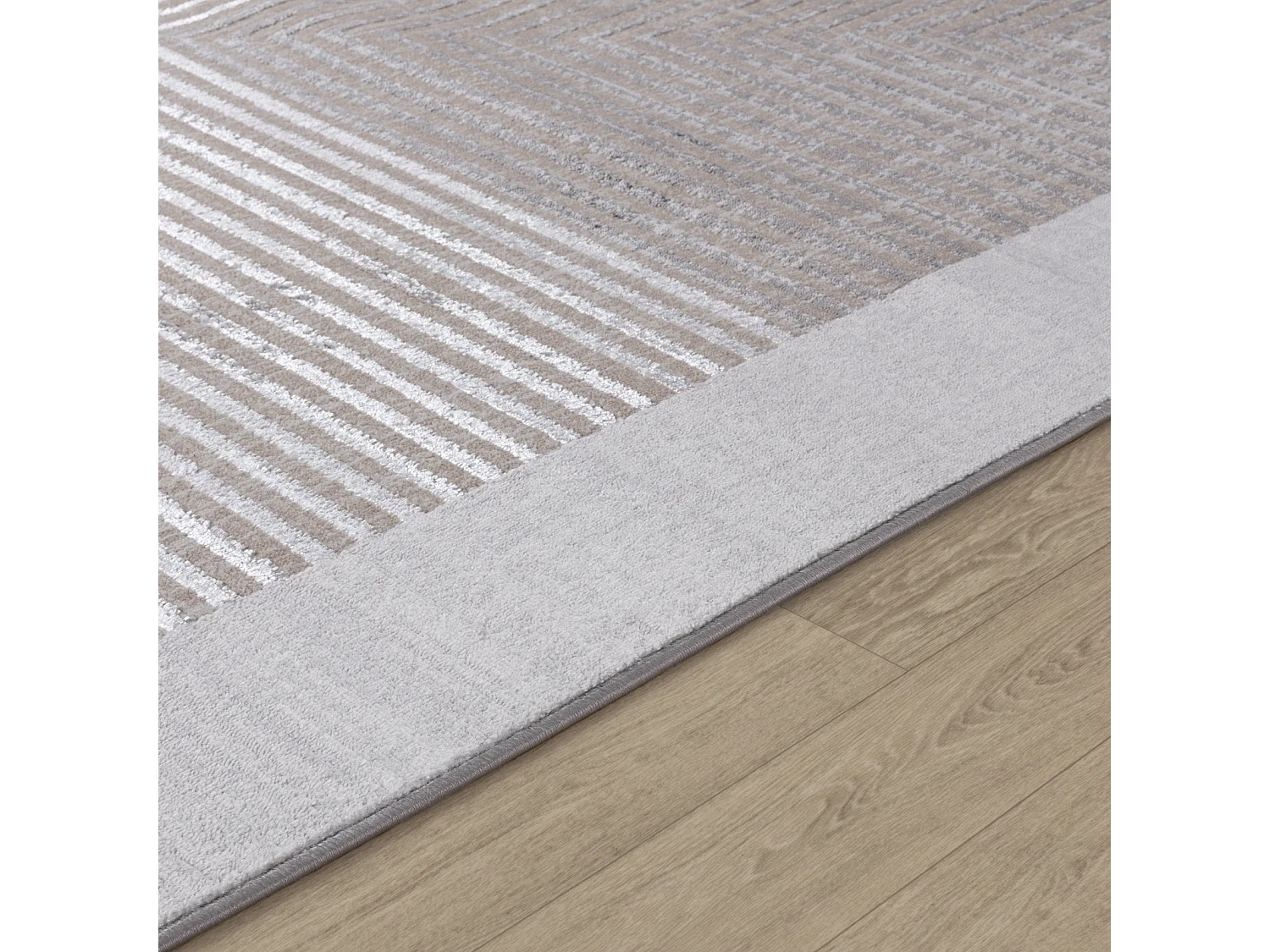 Alfombra Escandinava Bohemia - Beige/Blanco - 200x275cm - AITANA