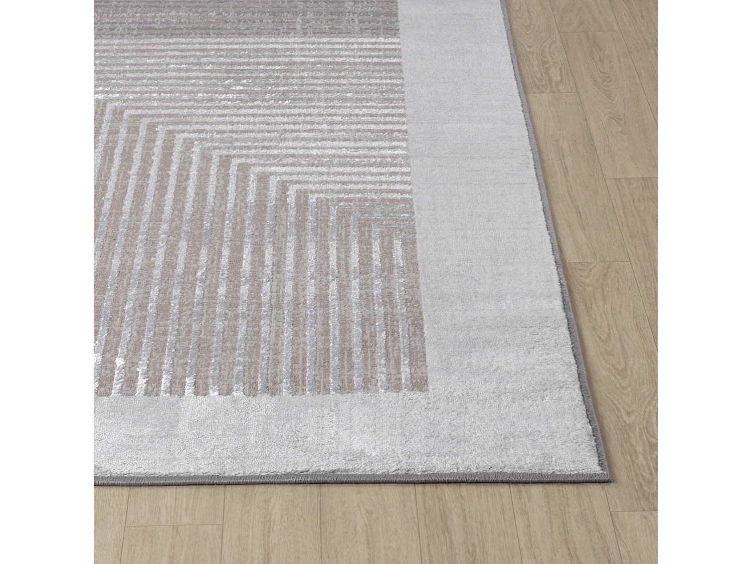 Alfombra Escandinava Bohemia - Beige/Blanco - 200x275cm - AITANA