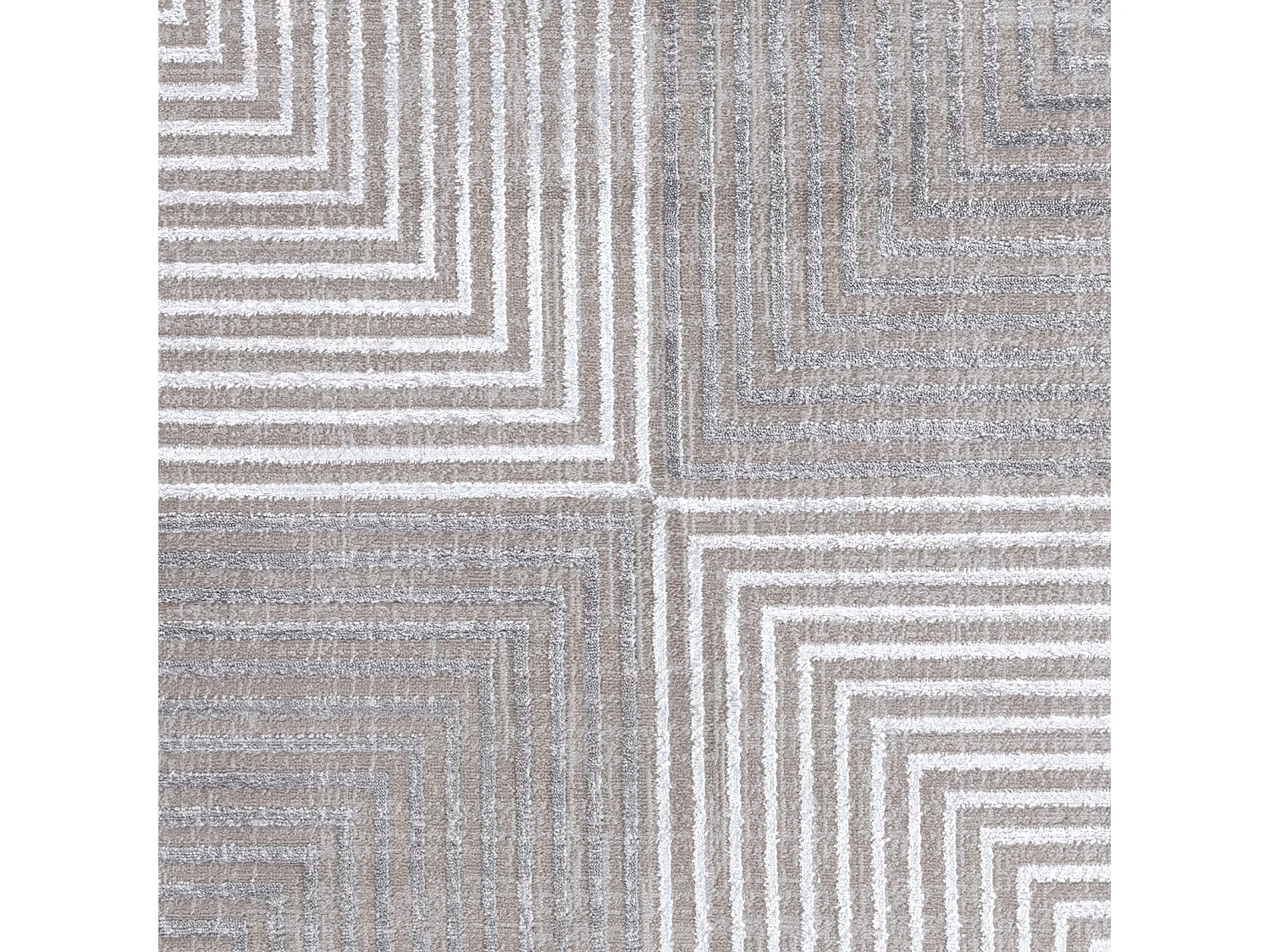 Alfombra Escandinava Bohemia - Beige/Blanco - 200x275cm - AITANA