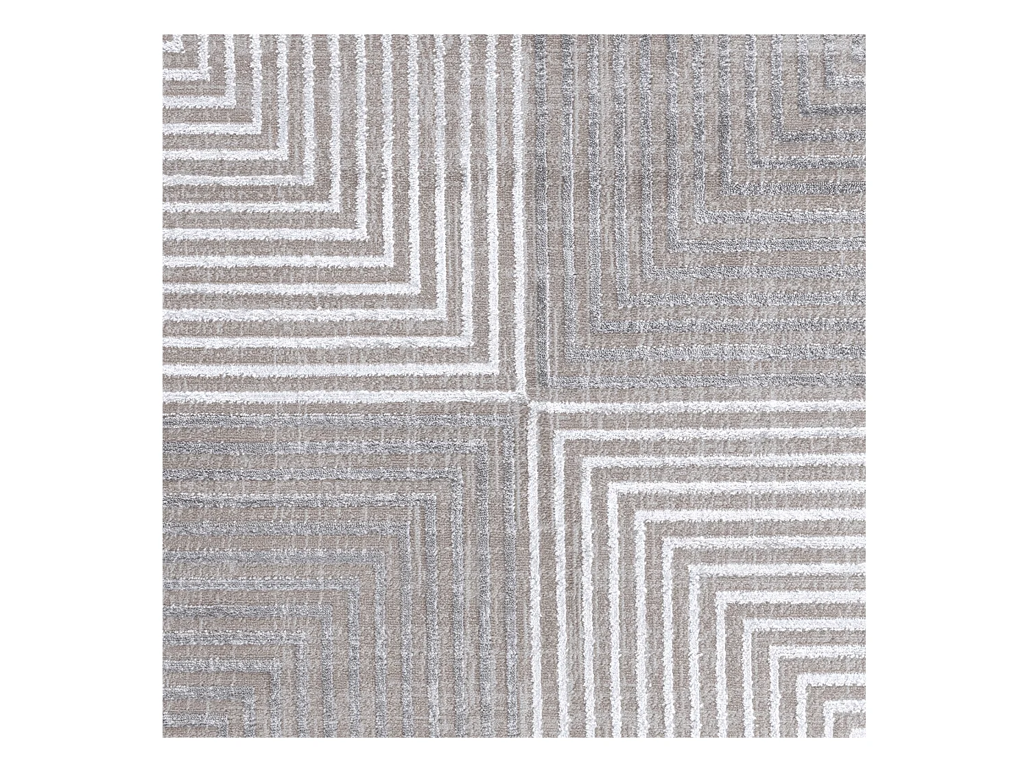 Tapis Scandinave Bohème - Gris/Beige - 160x213cm - AITANA