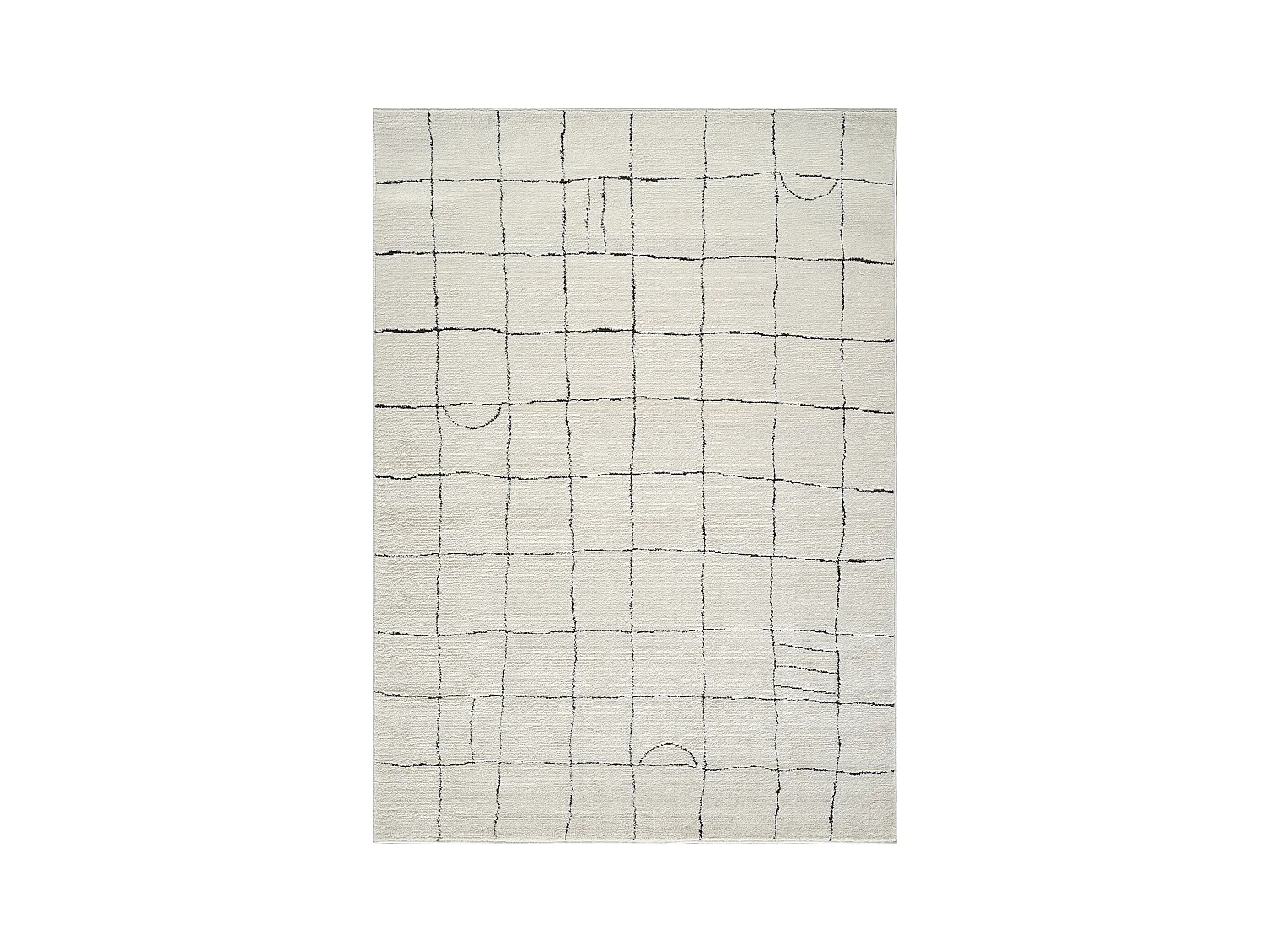 Modern Scandinavisch Tapijt - Ivoor/Grijs - 160x213cm - HOPE