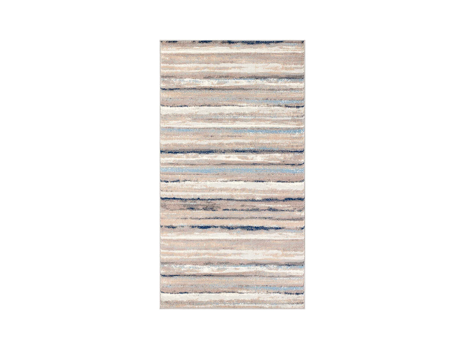 Tapis Scandinave Moderne - Blanc/Gris/Bleu - 80x150cm - PANDORA
