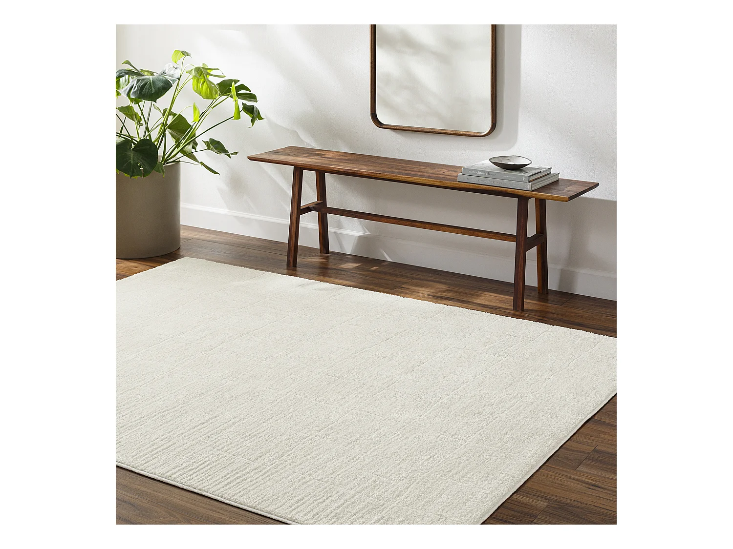 Tapis Scandinave Moderne - Ivoire - 160x213cm - HOPE
