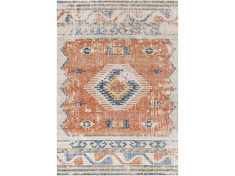 Alfombra Exterior/Interior - Rojo/Azul - 200x275cm - NAWEL