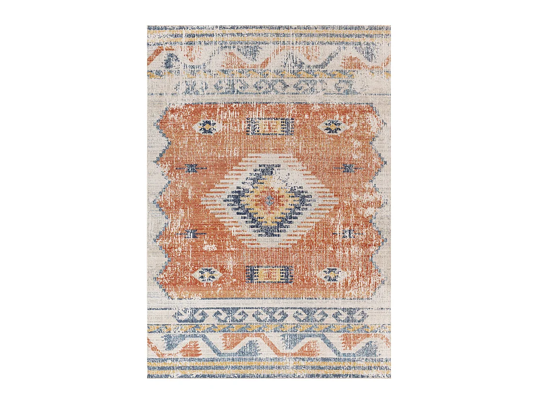 Alfombra Exterior/Interior - Rojo/Azul - 200x275cm - NAWEL