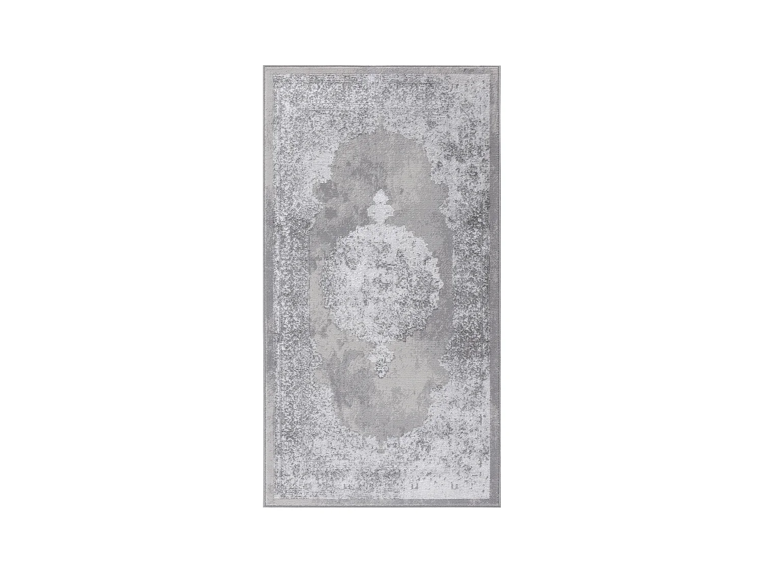 Tapis Vintage Oriental - Blanc/Gris - 80x150cm - DEFNE