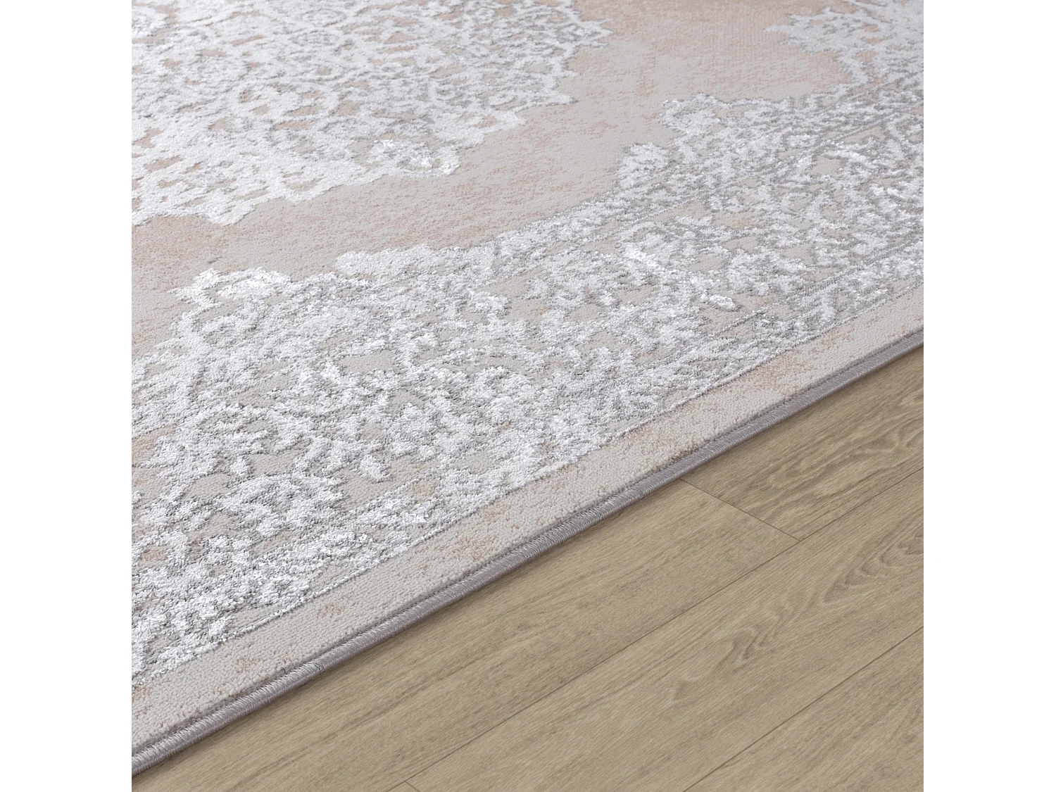 Tapis Vintage Oriental - Beige/Gris - 200x275cm - DEFNE