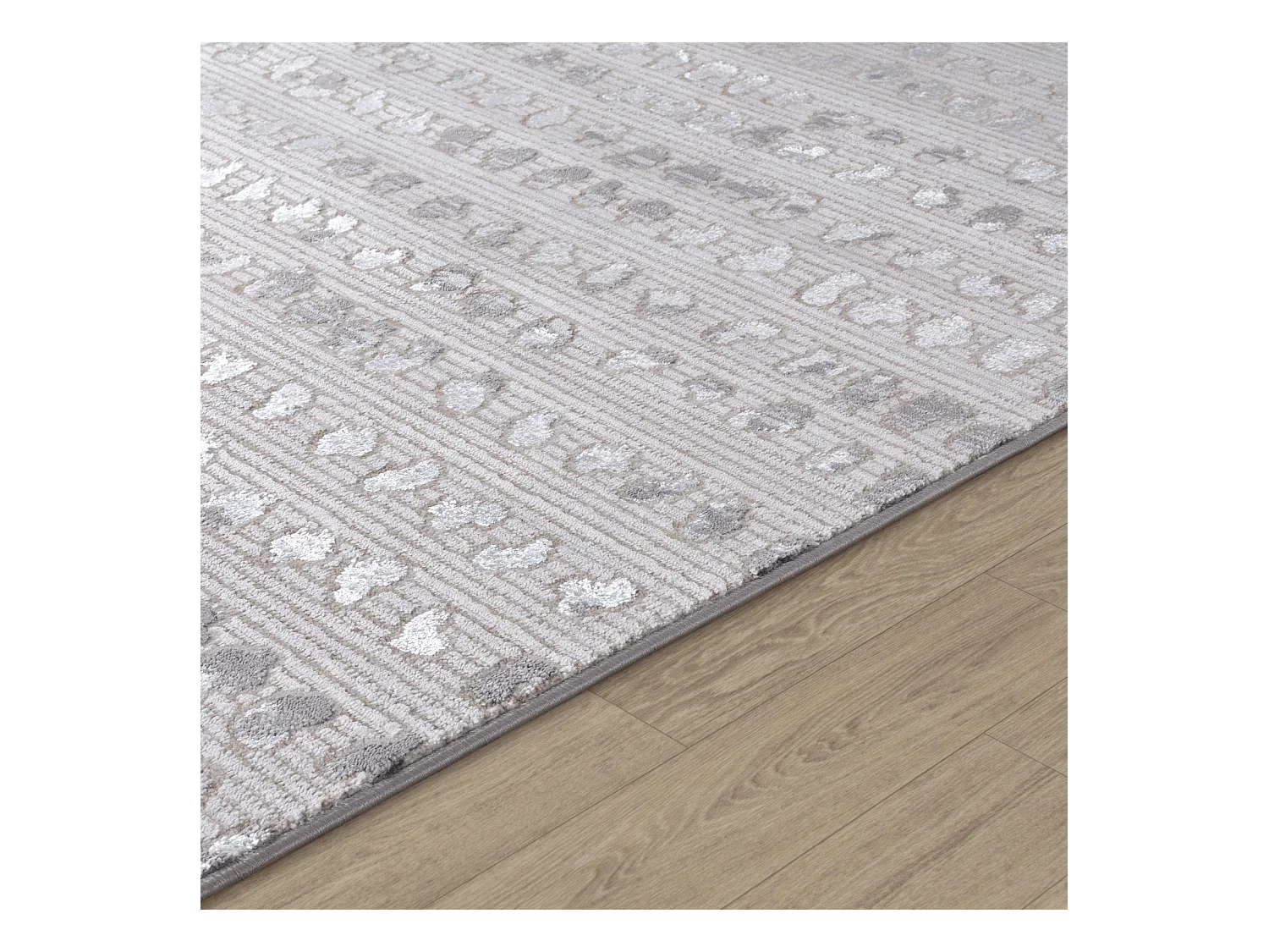 Scandinavisch Tapijt met Stippen - Beige/Wit - 120x170cm - VALKIRIA