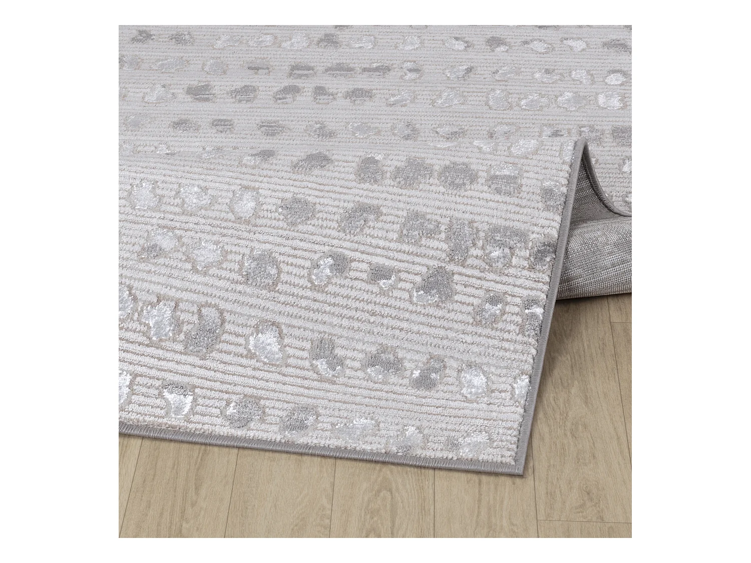 Scandinavisch Tapijt met Stippen - Beige/Wit - 120x170cm - VALKIRIA